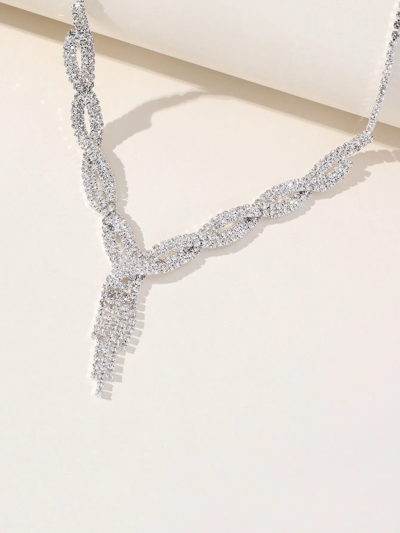 3pcs/set Rhinestone Decor Jewelry Set Copper Jewelry Jewelry Set Jewelry Gift