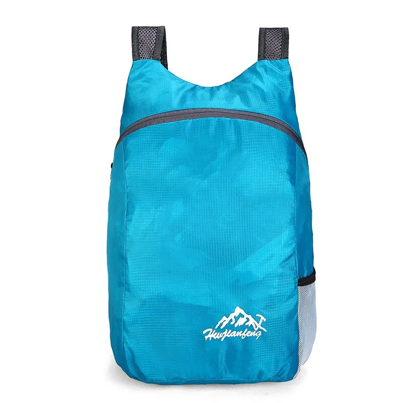 Bike Bag Nylon Fold Bicycle Backpack 20L Capacity Cycling Storage Bag Outdoor Ultralight Waterproof Bicycle Backpack