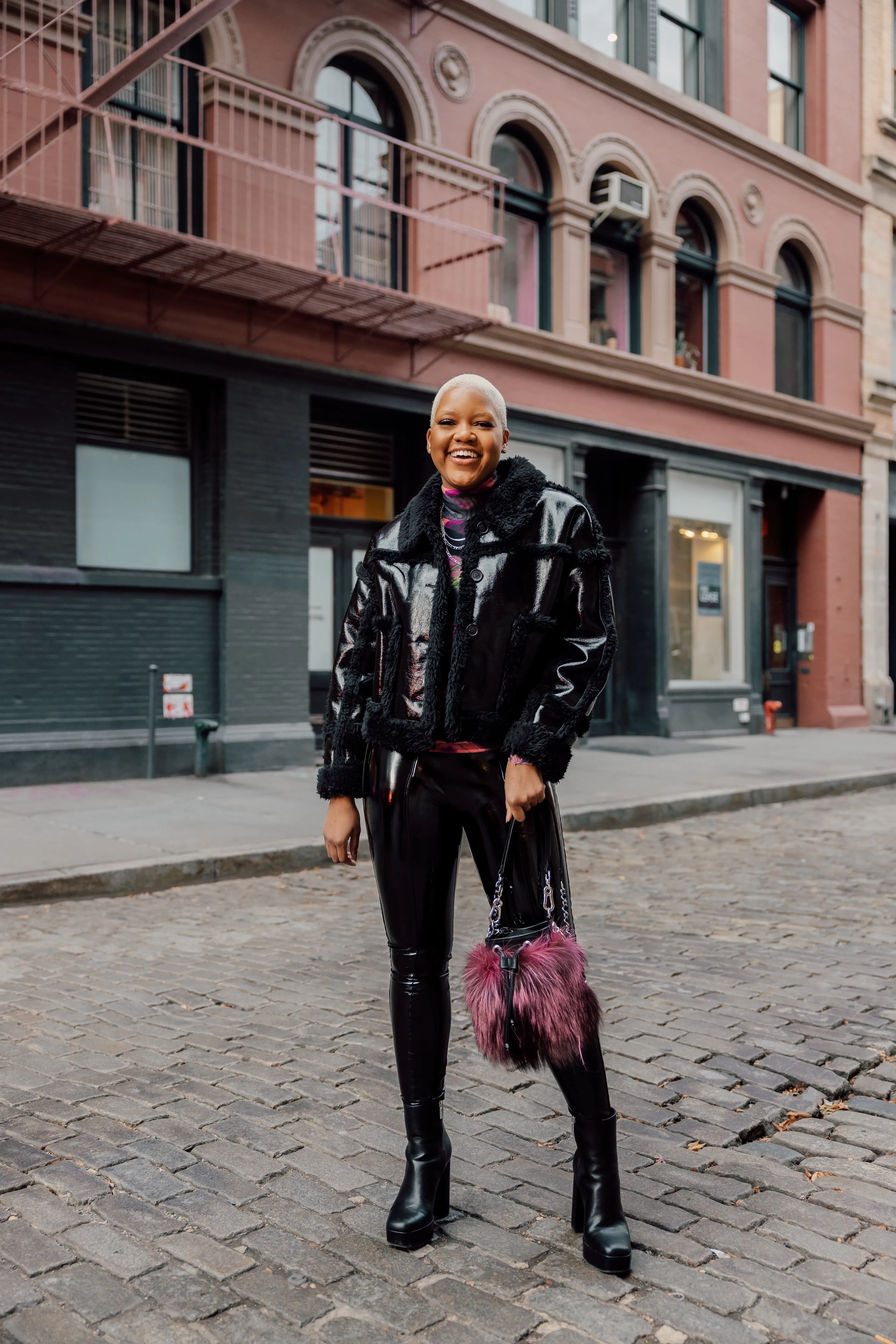 Brooklyn Bucket Bag | Berry Small