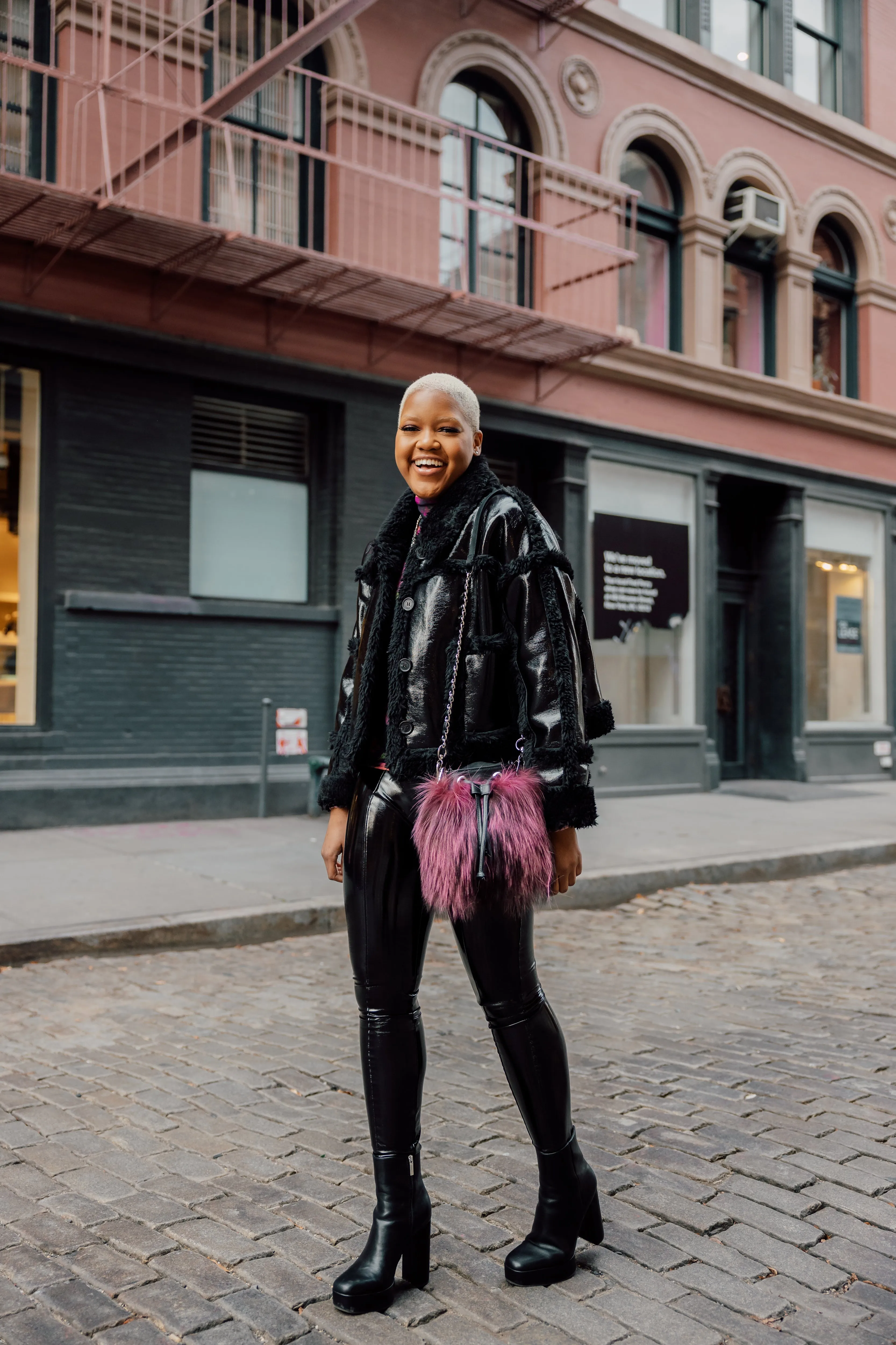 Brooklyn Bucket Bag | Berry Small