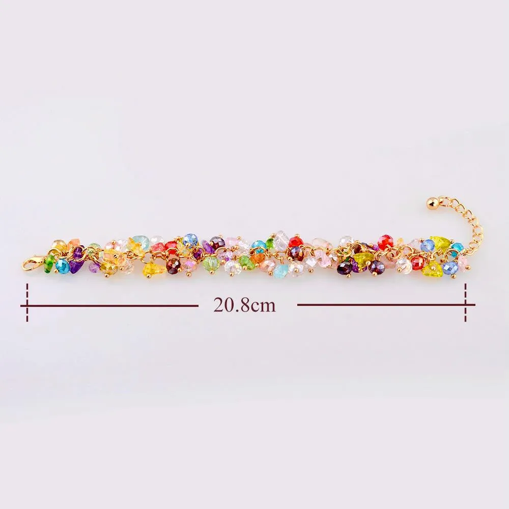 Charm Bracelets & Bangles With Crystal Stones Friendship Bracelets For Women Gold Bracelet Femme Turkish Jewelry