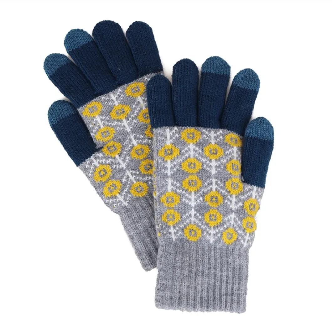 Flower Knit Gloves-50% OFF