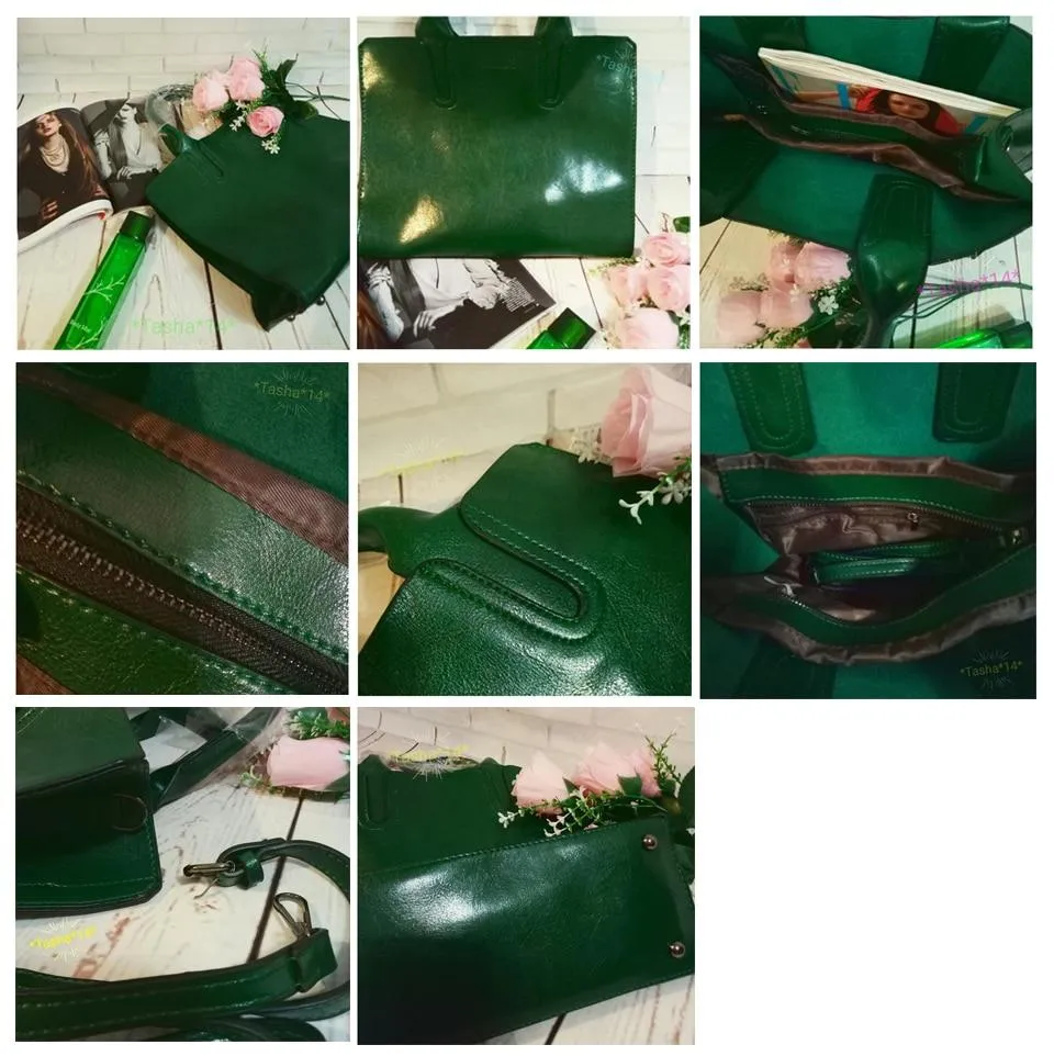Leather Handbags Big Women Bag High Quality Casual Female Trunk Tote Spanish Brand Shoulder Ladies