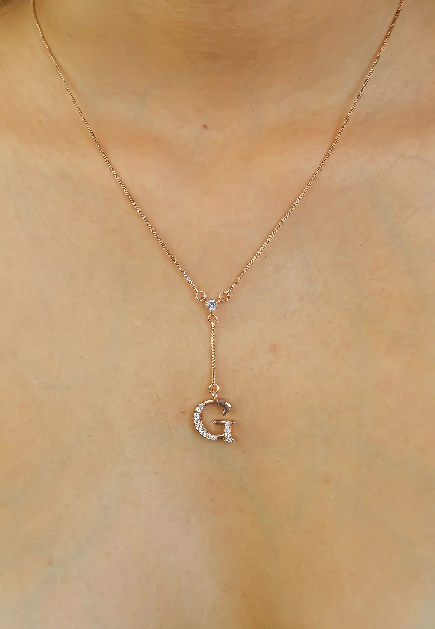 Rose-Gold Alphabet Necklaces