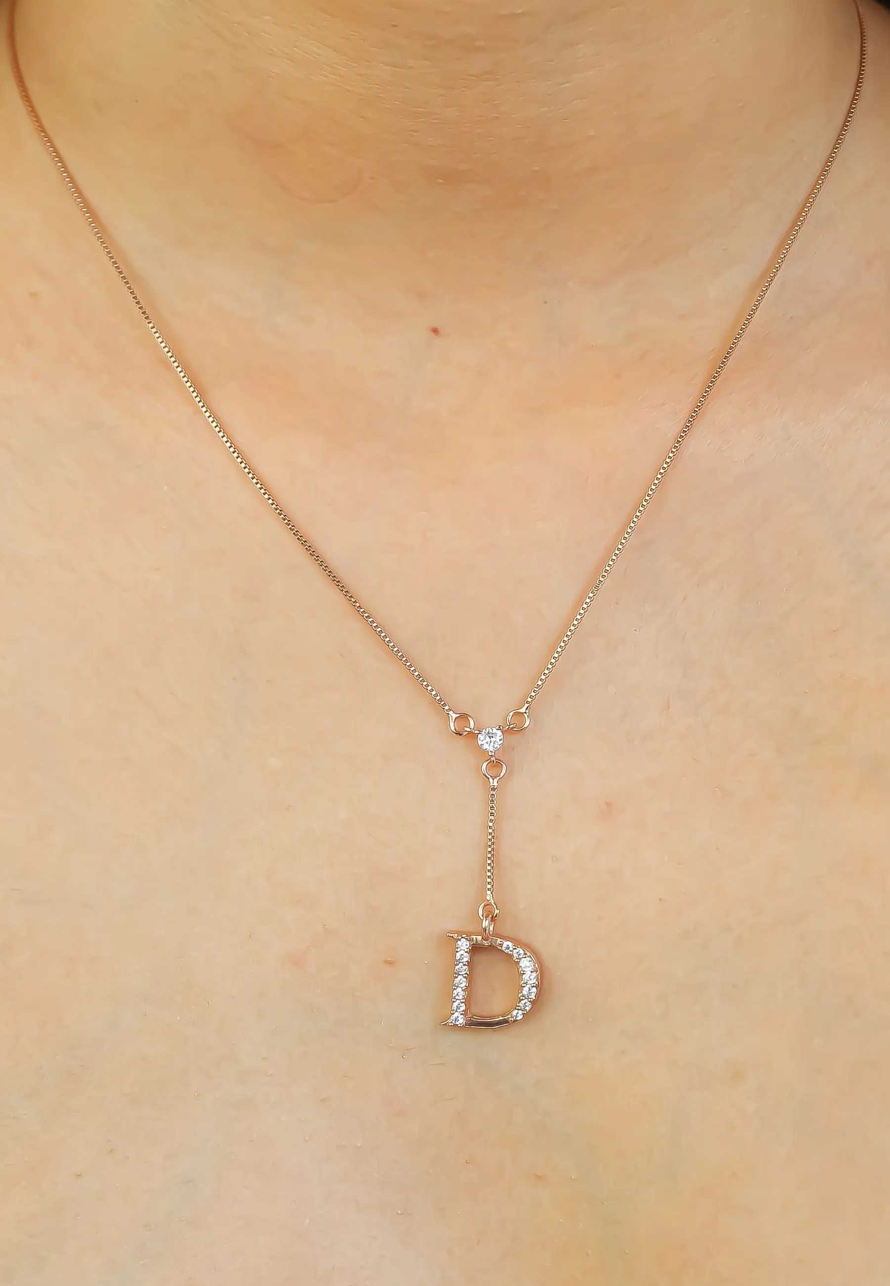 Rose-Gold Alphabet Necklaces