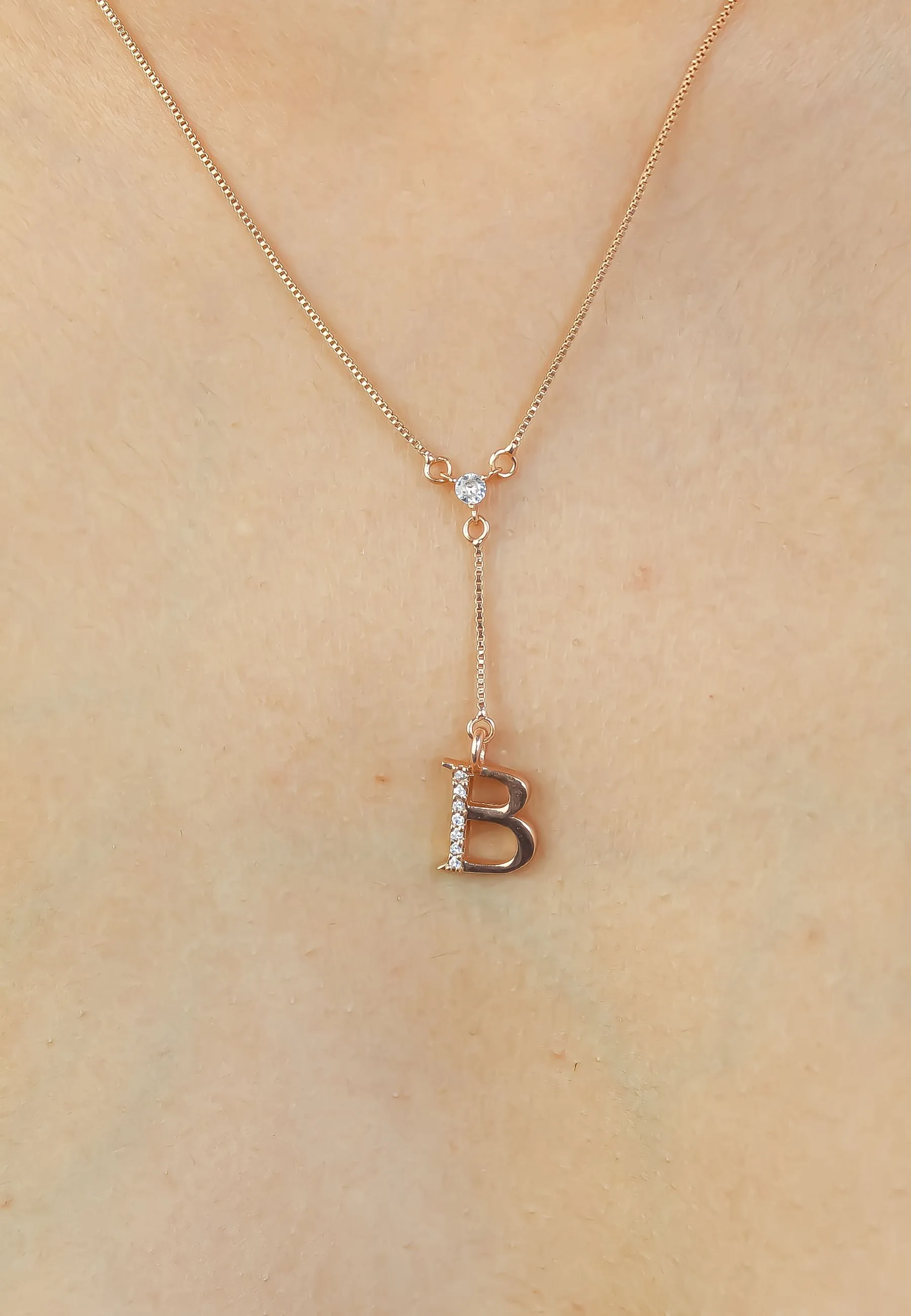 Rose-Gold Alphabet Necklaces