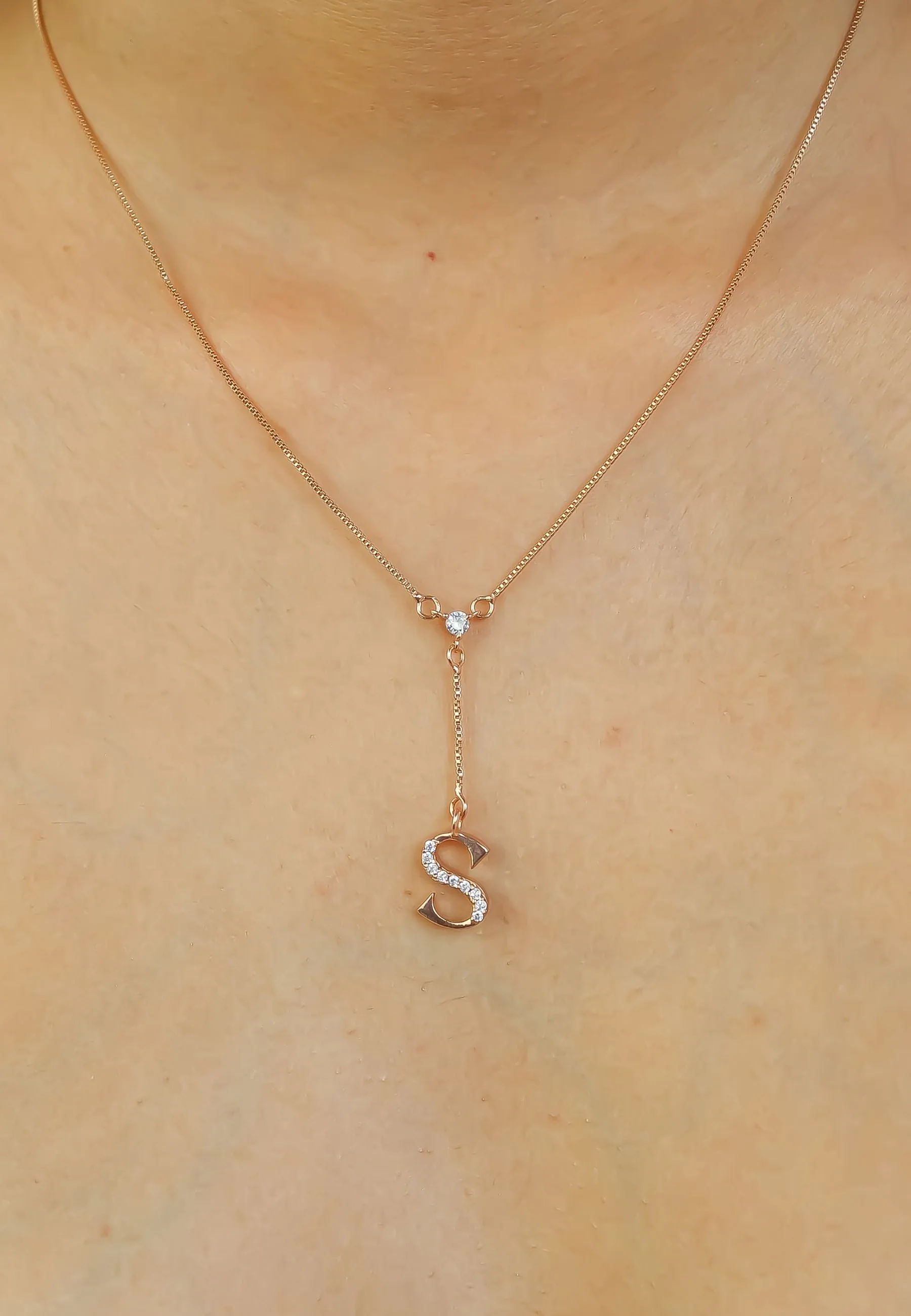 Rose-Gold Alphabet Necklaces