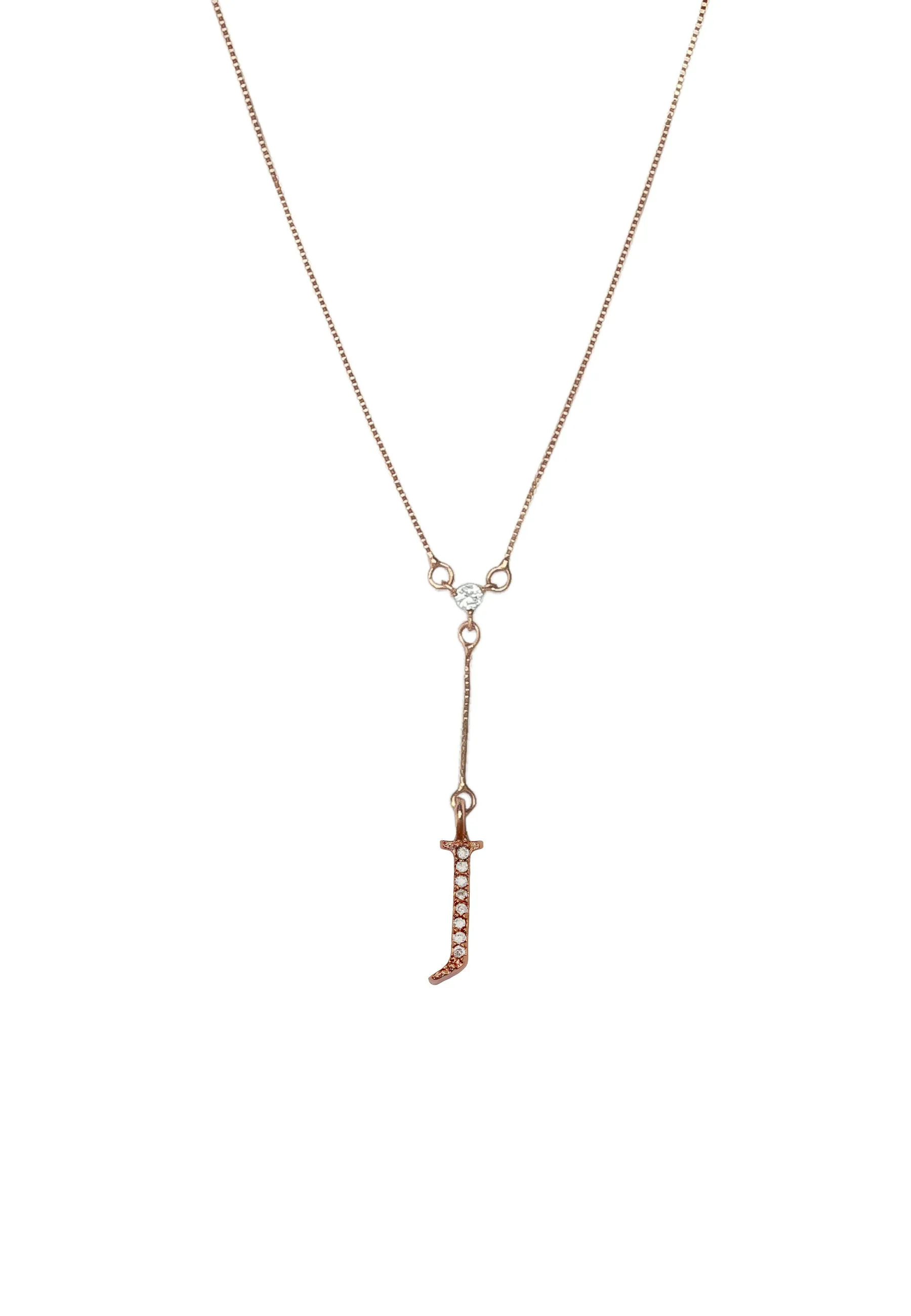 Rose-Gold Alphabet Necklaces