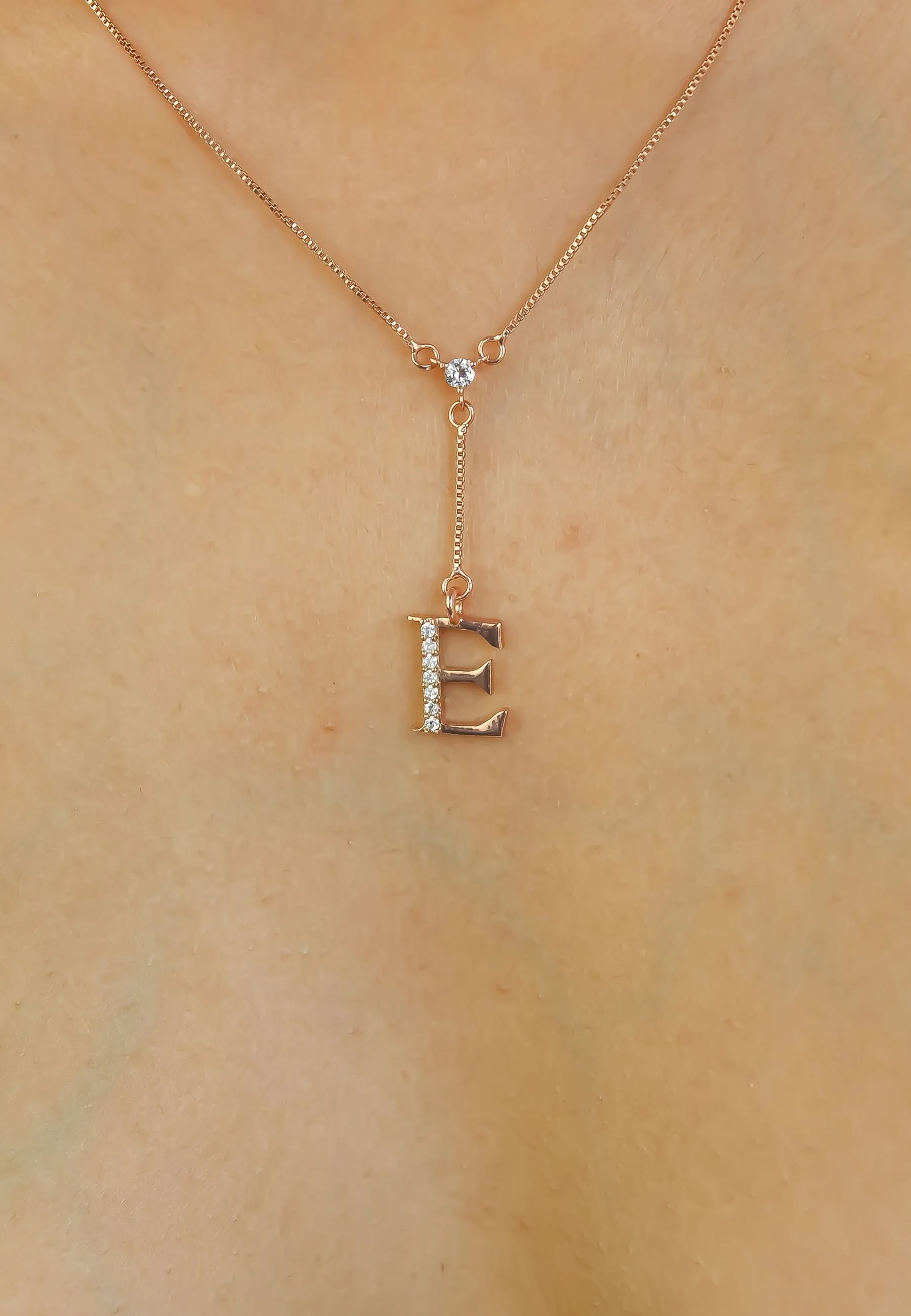 Rose-Gold Alphabet Necklaces