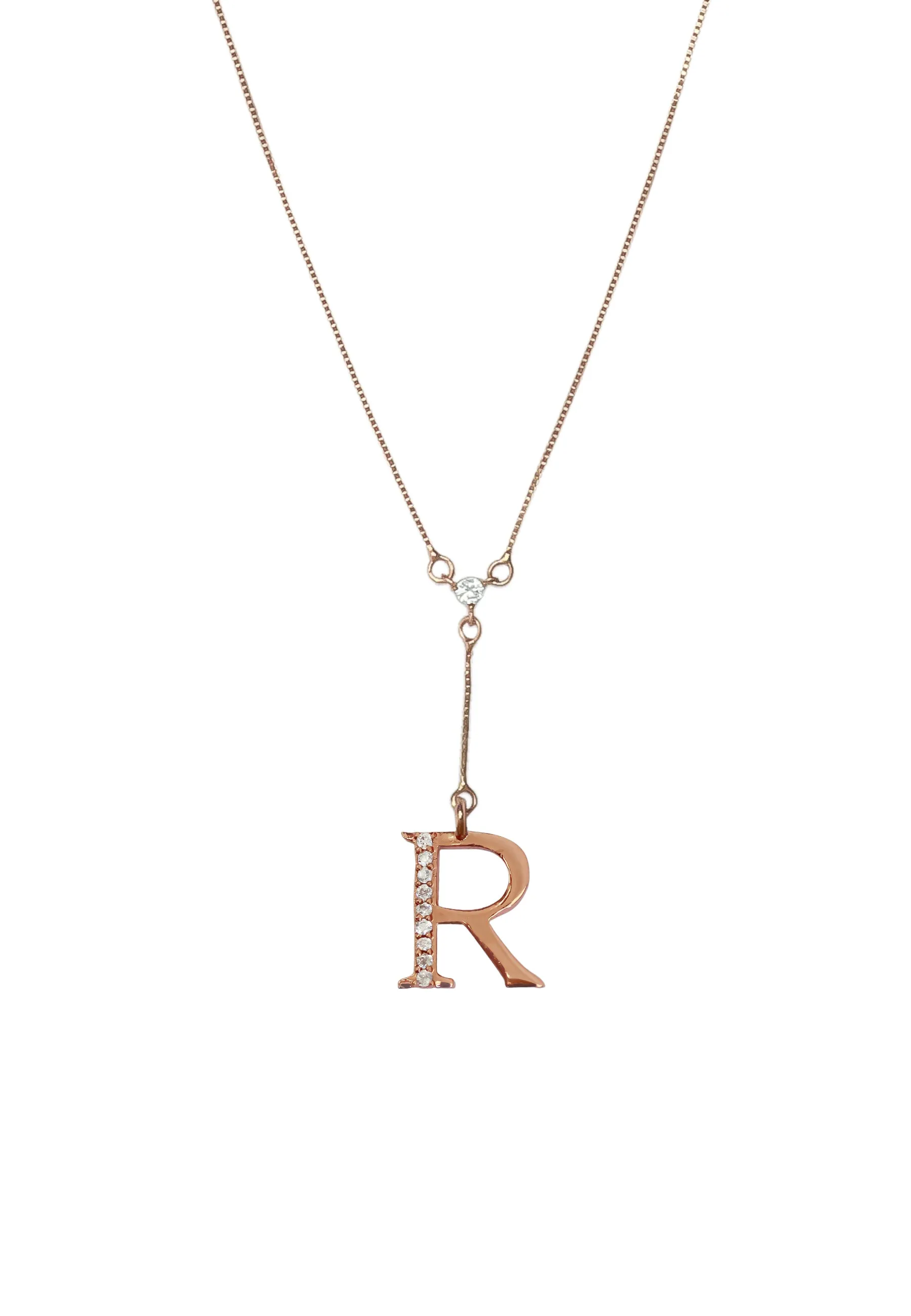 Rose-Gold Alphabet Necklaces
