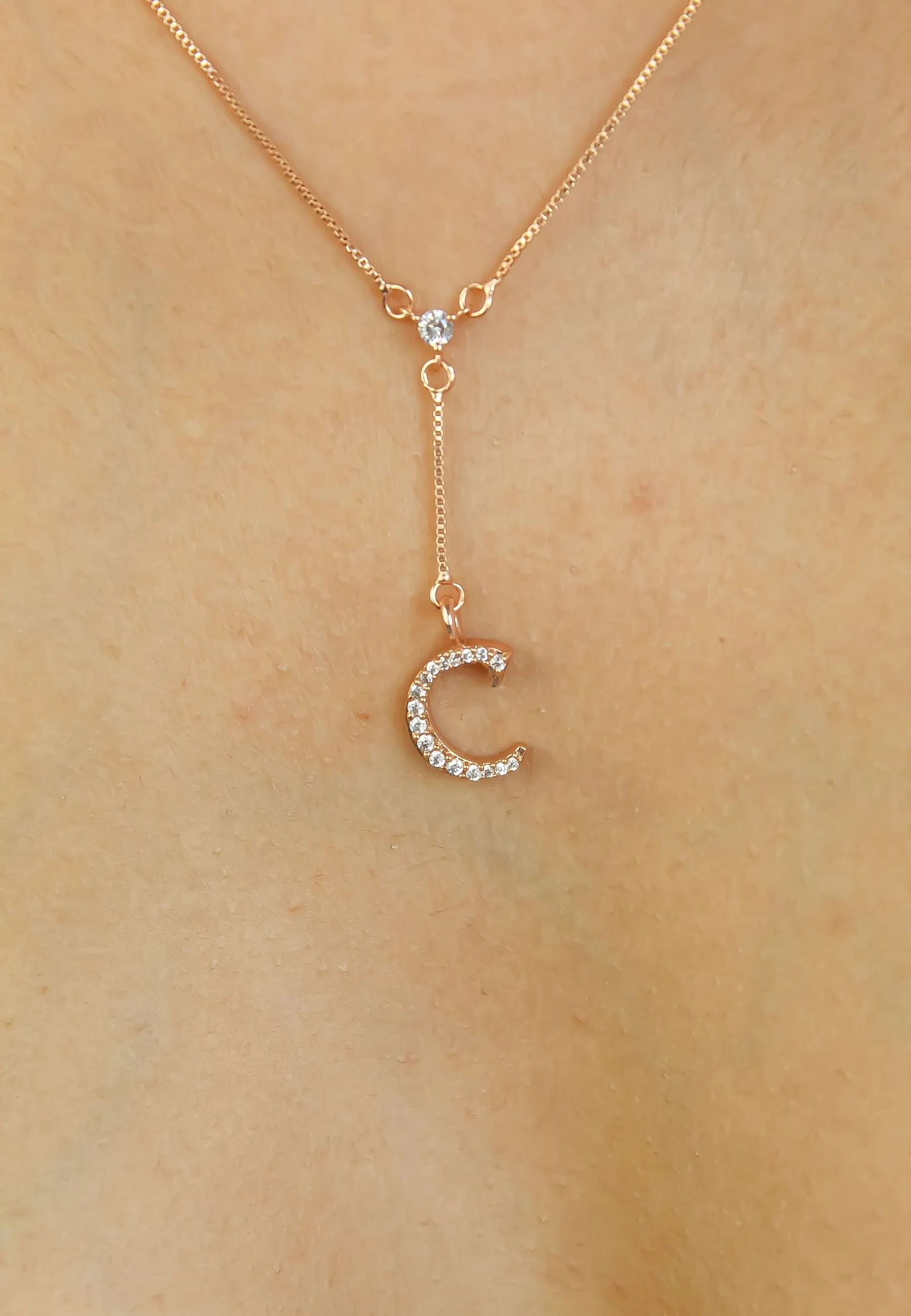 Rose-Gold Alphabet Necklaces