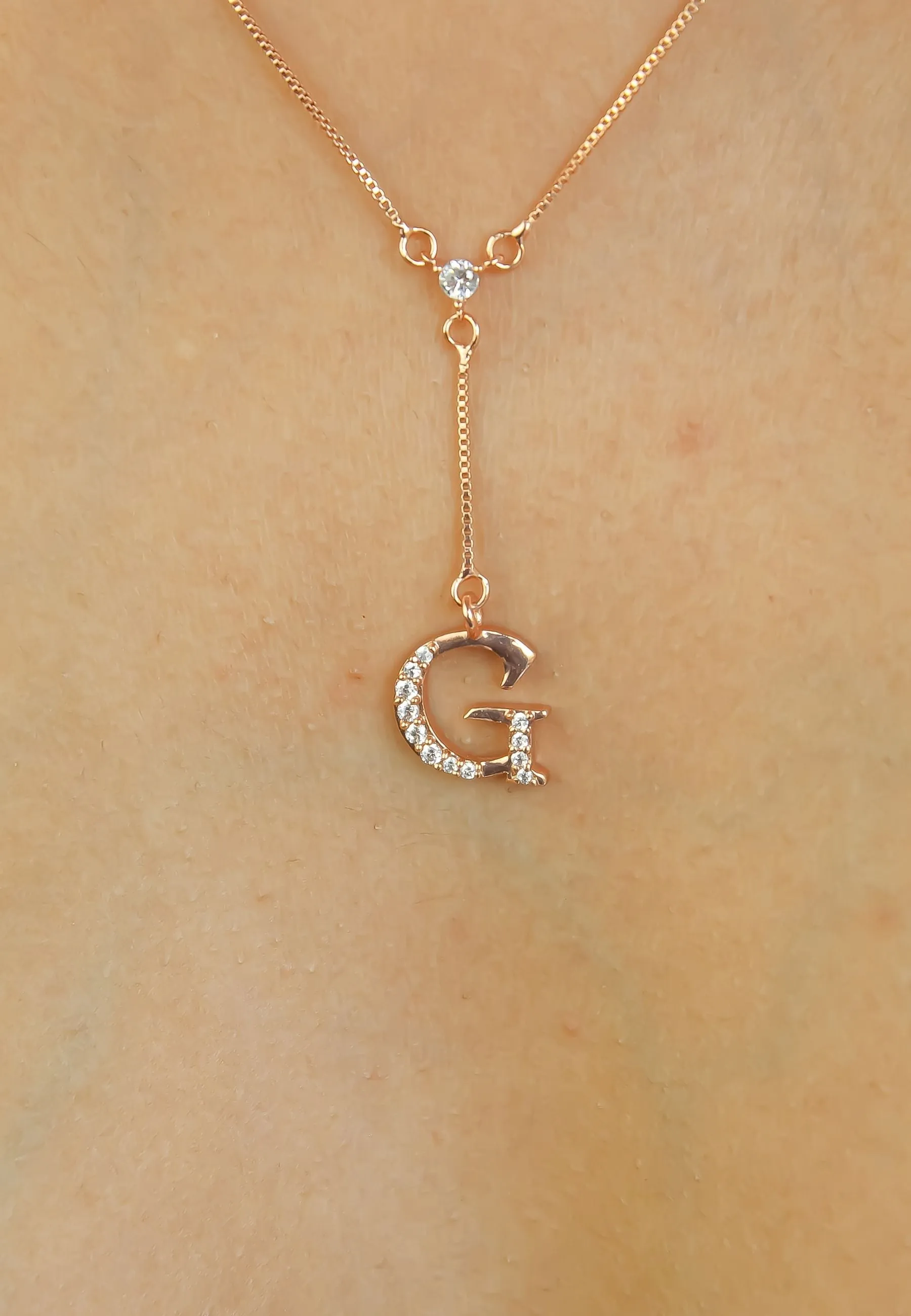 Rose-Gold Alphabet Necklaces
