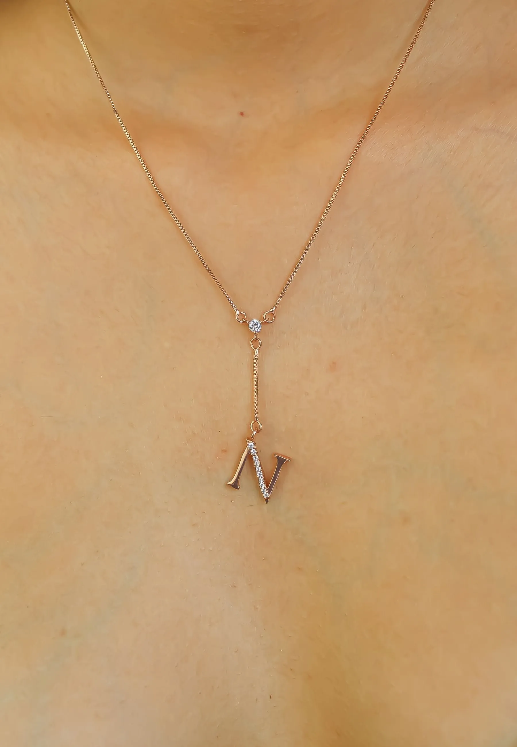 Rose-Gold Alphabet Necklaces