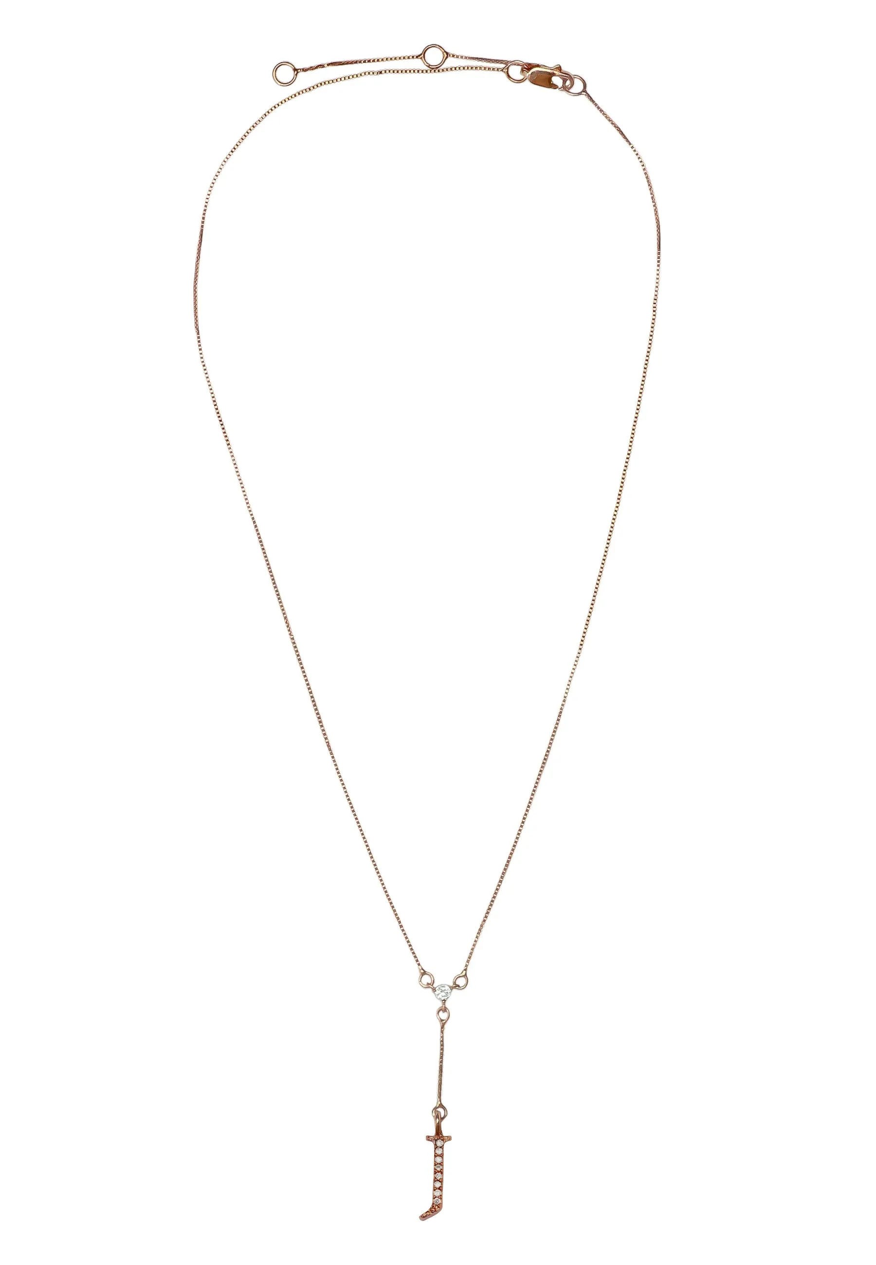 Rose-Gold Alphabet Necklaces