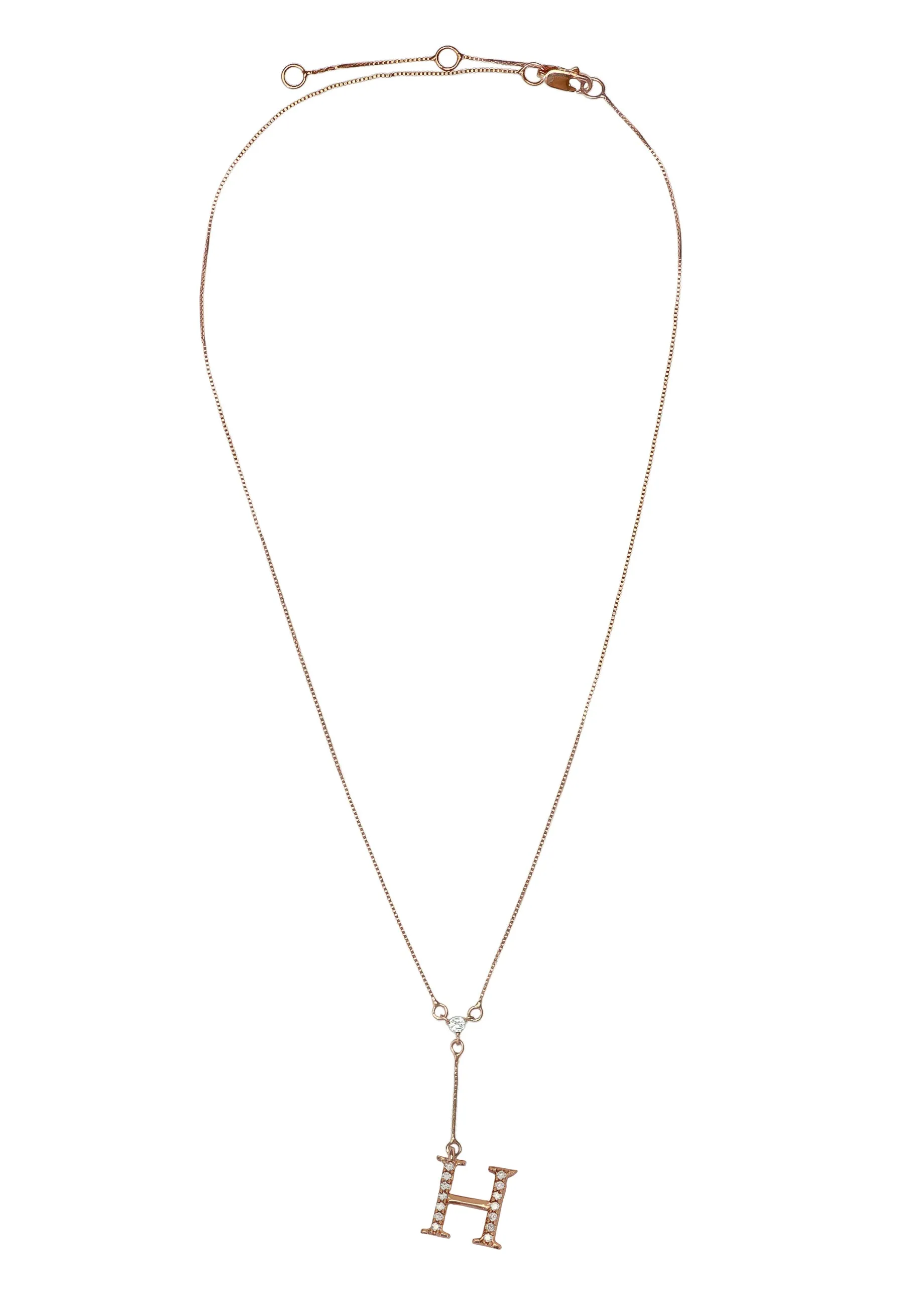 Rose-Gold Alphabet Necklaces