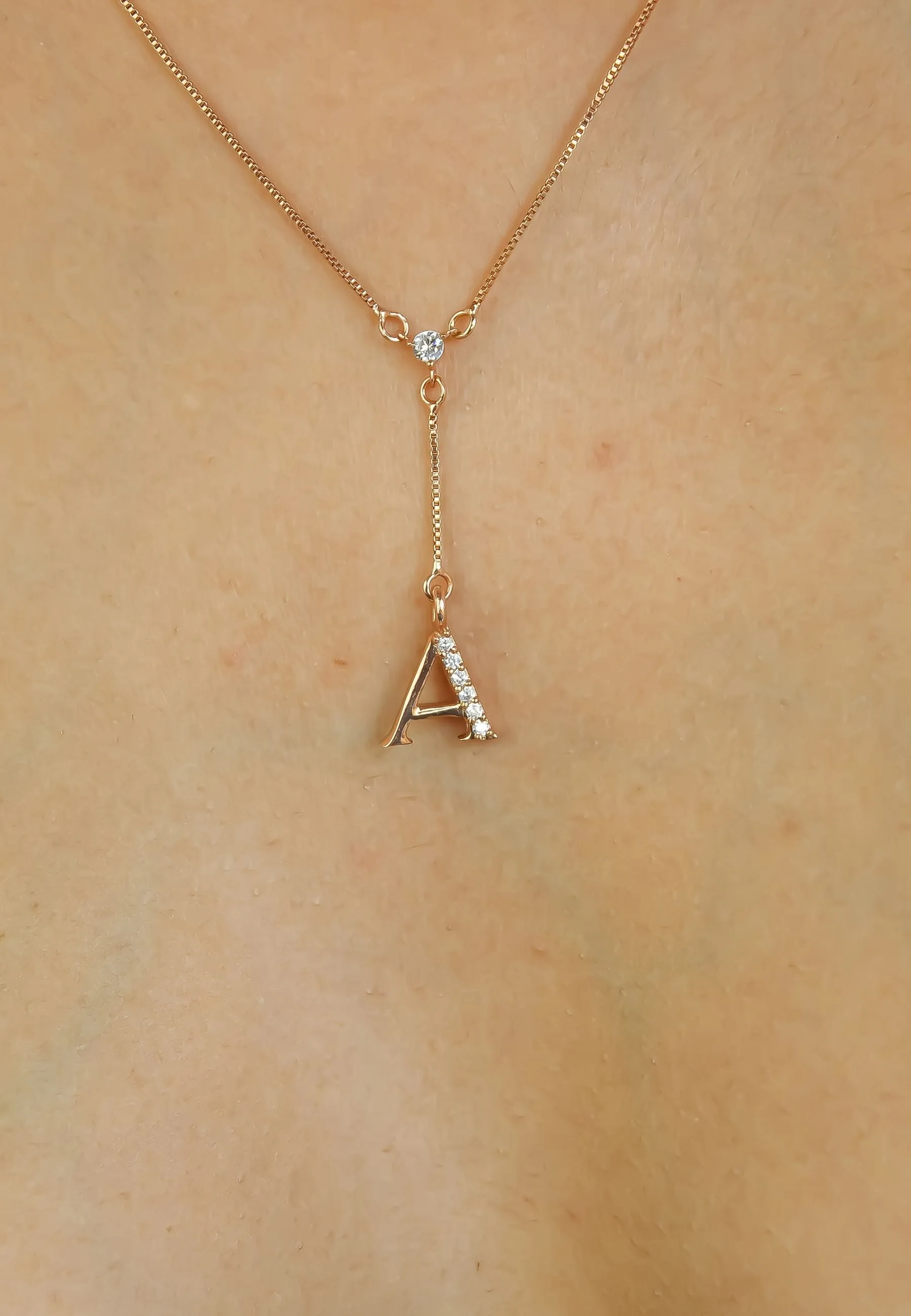 Rose-Gold Alphabet Necklaces