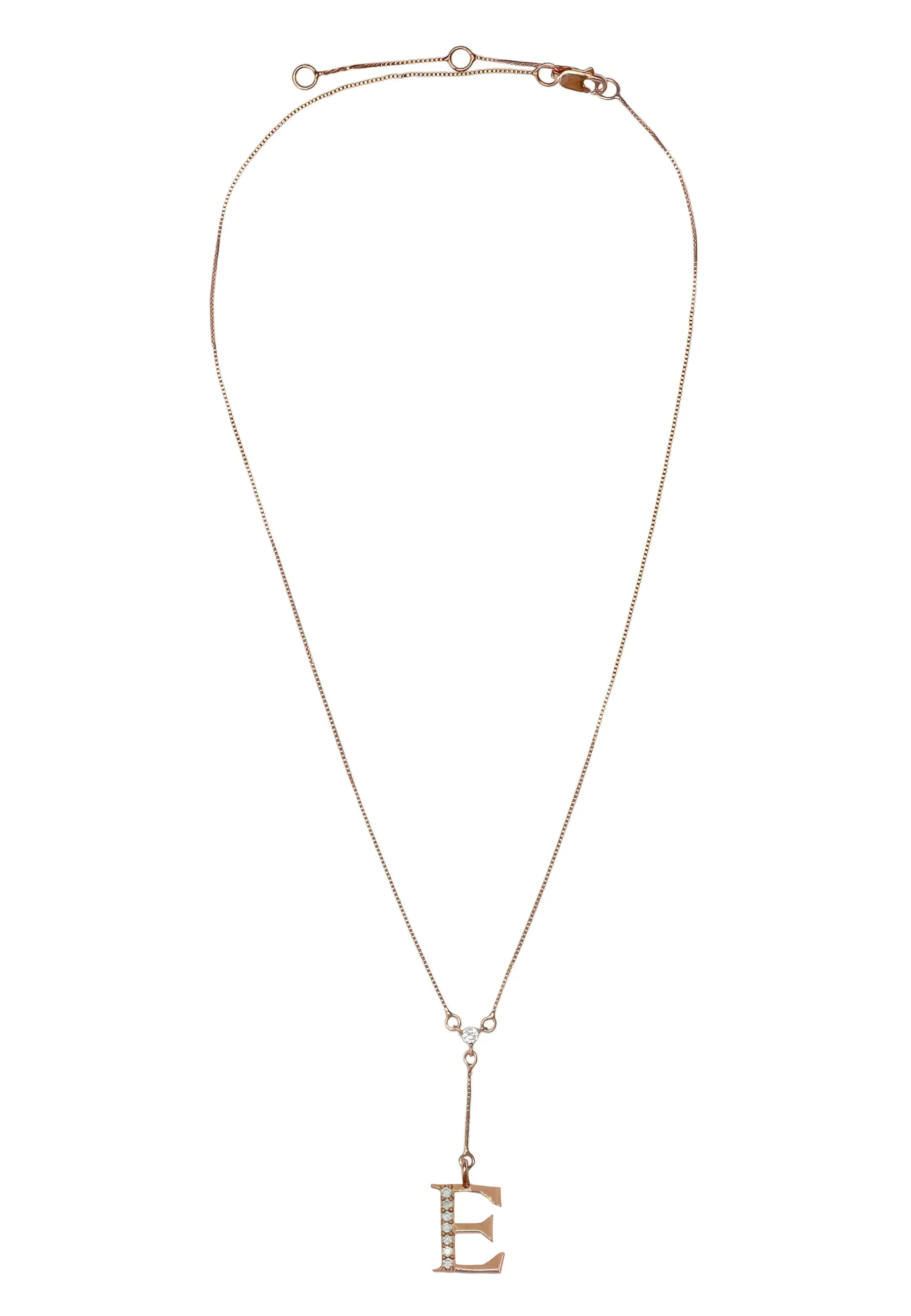 Rose-Gold Alphabet Necklaces