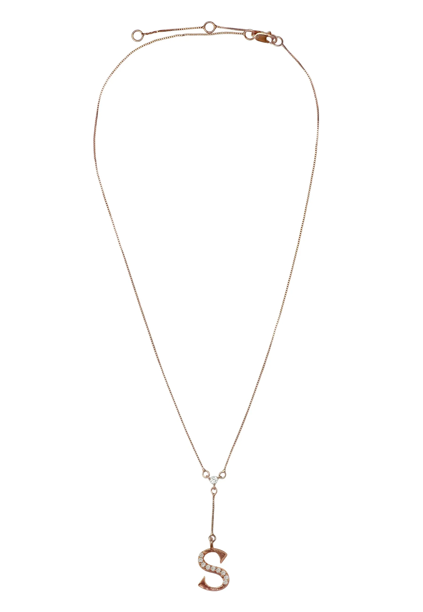 Rose-Gold Alphabet Necklaces