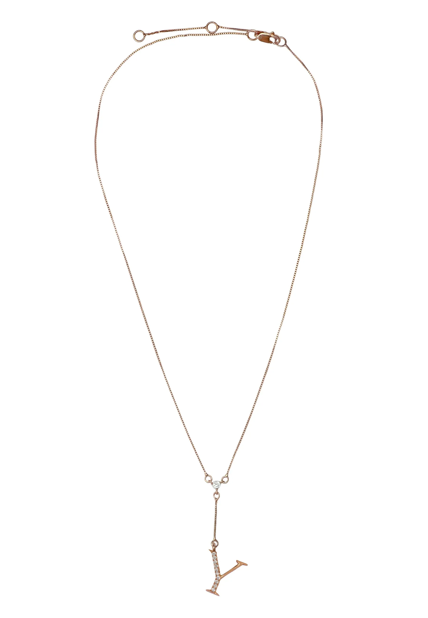 Rose-Gold Alphabet Necklaces