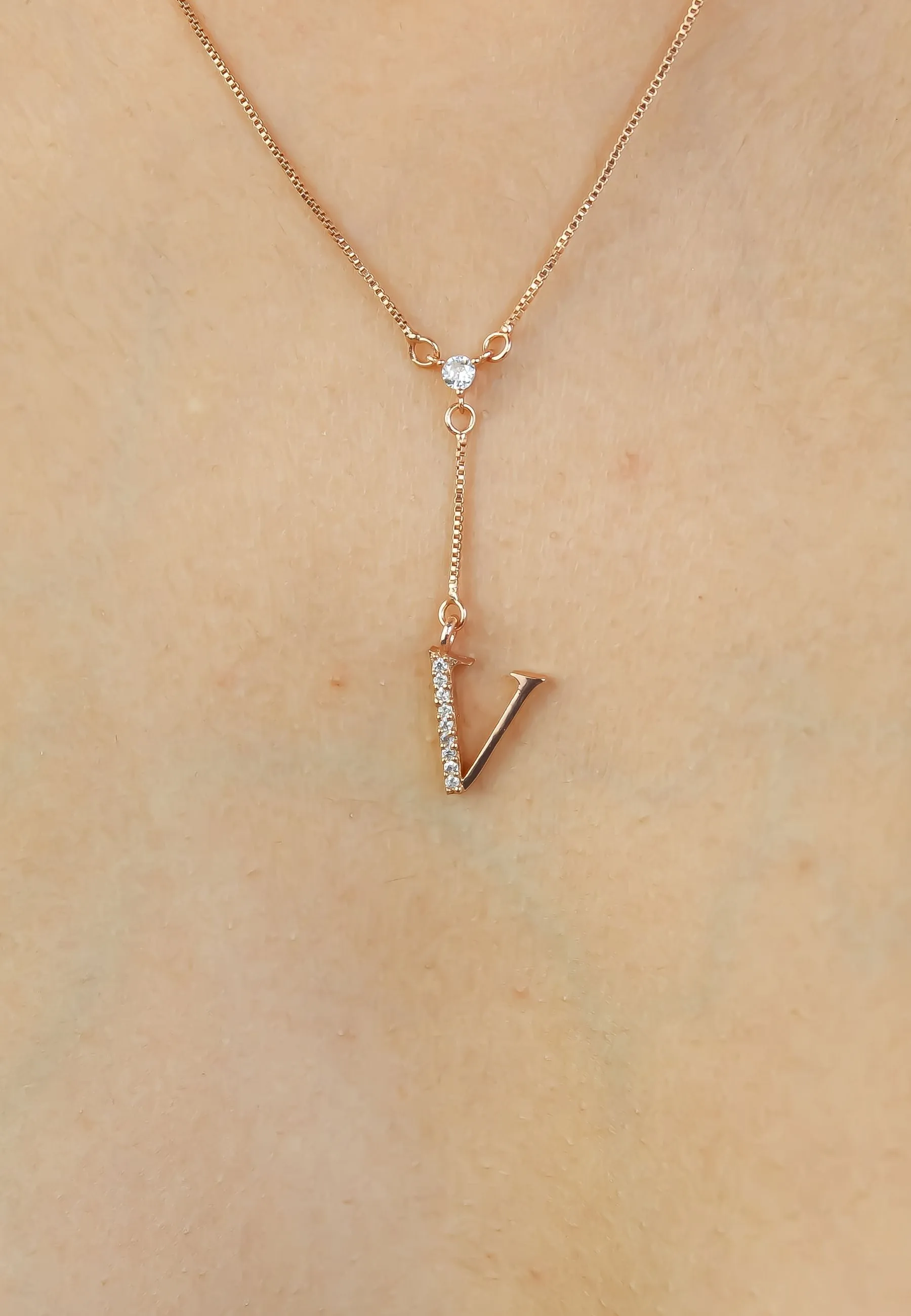 Rose-Gold Alphabet Necklaces