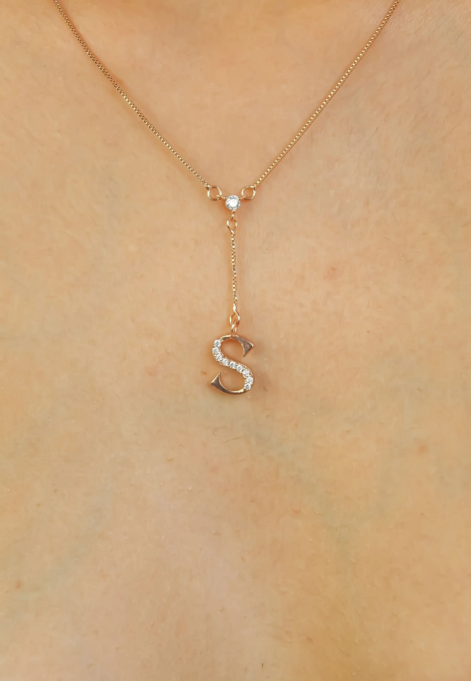 Rose-Gold Alphabet Necklaces