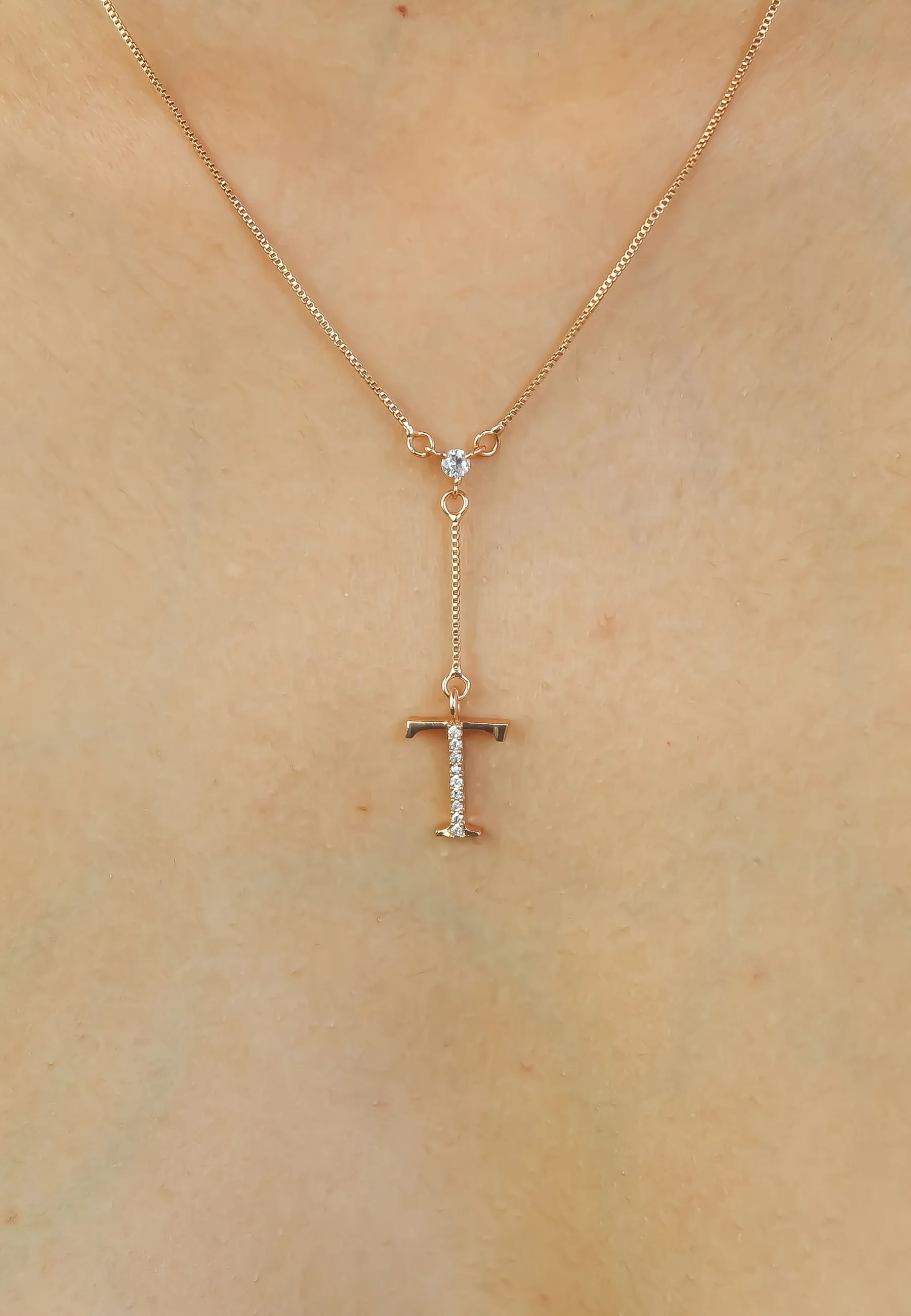 Rose-Gold Alphabet Necklaces