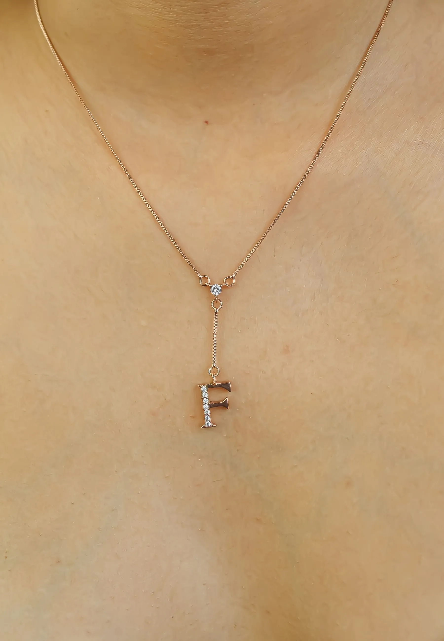 Rose-Gold Alphabet Necklaces