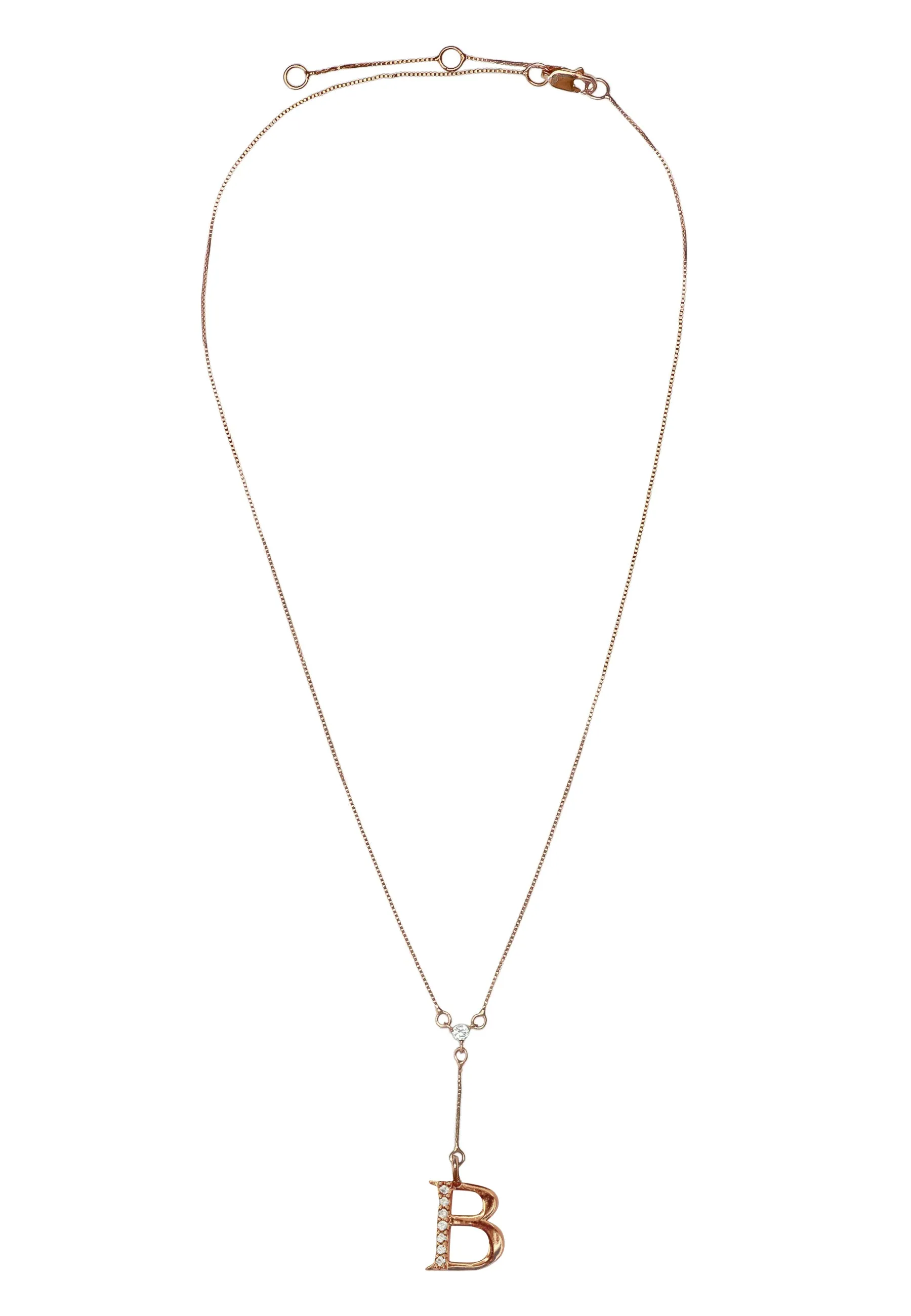 Rose-Gold Alphabet Necklaces