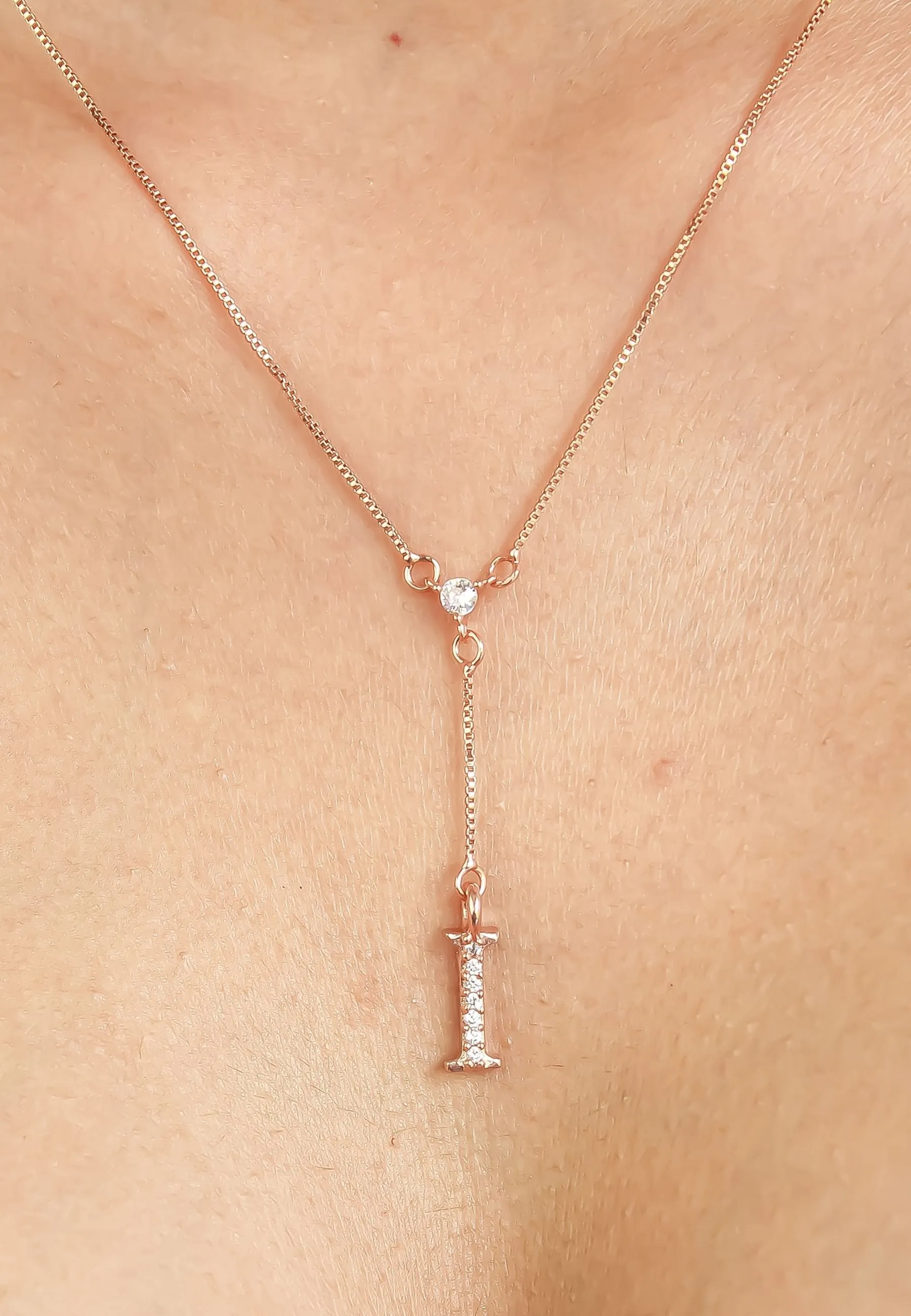 Rose-Gold Alphabet Necklaces