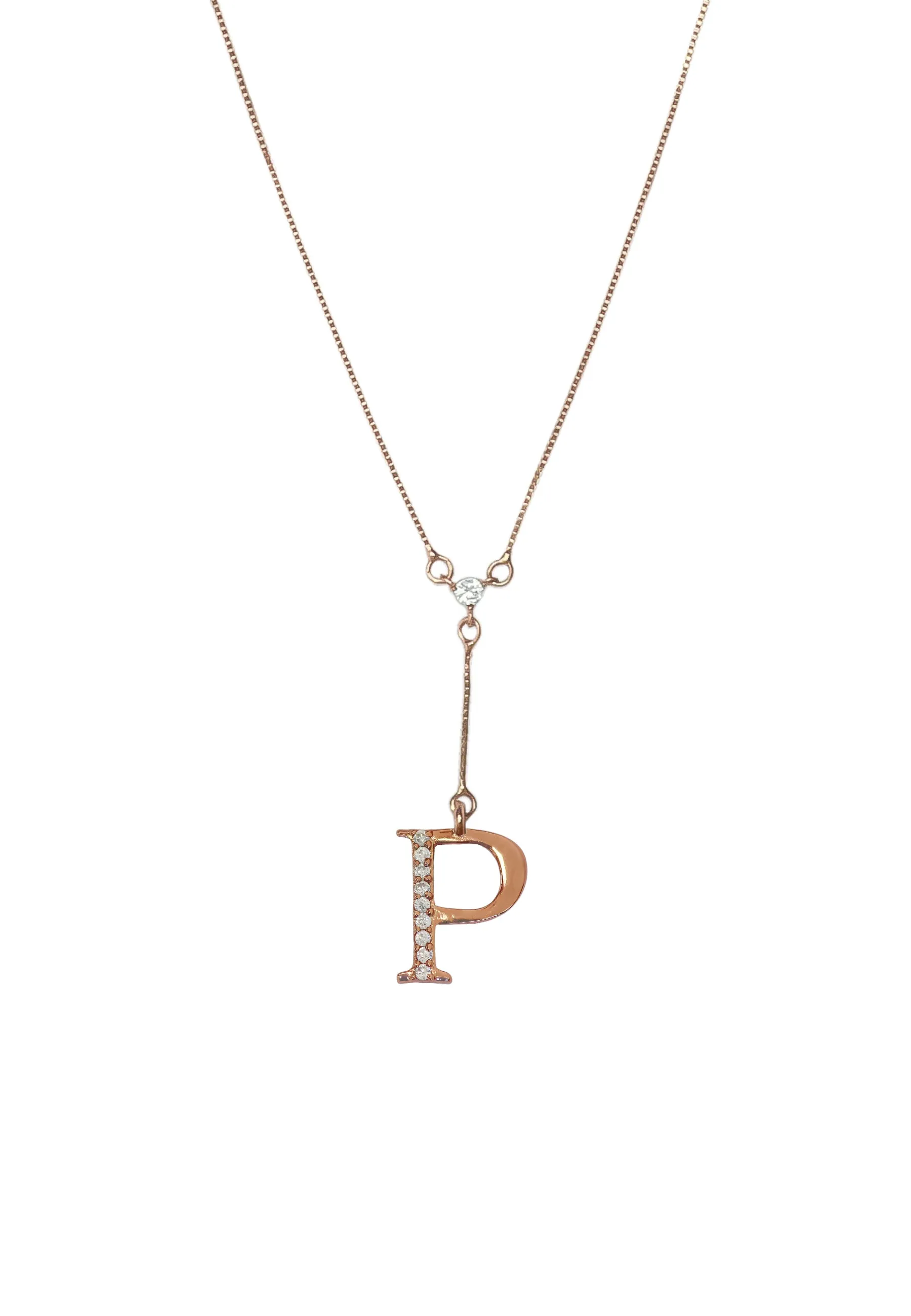 Rose-Gold Alphabet Necklaces