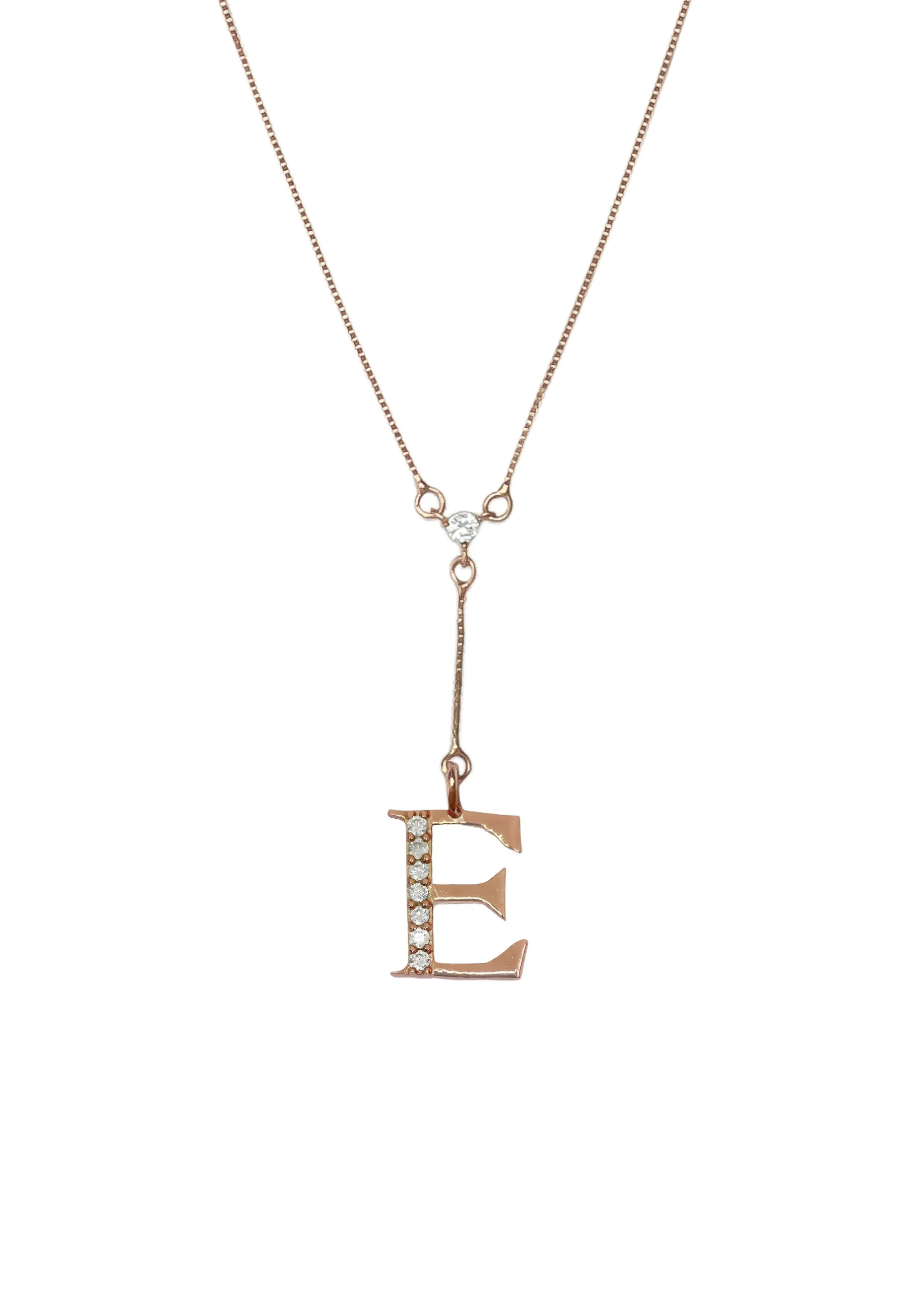 Rose-Gold Alphabet Necklaces