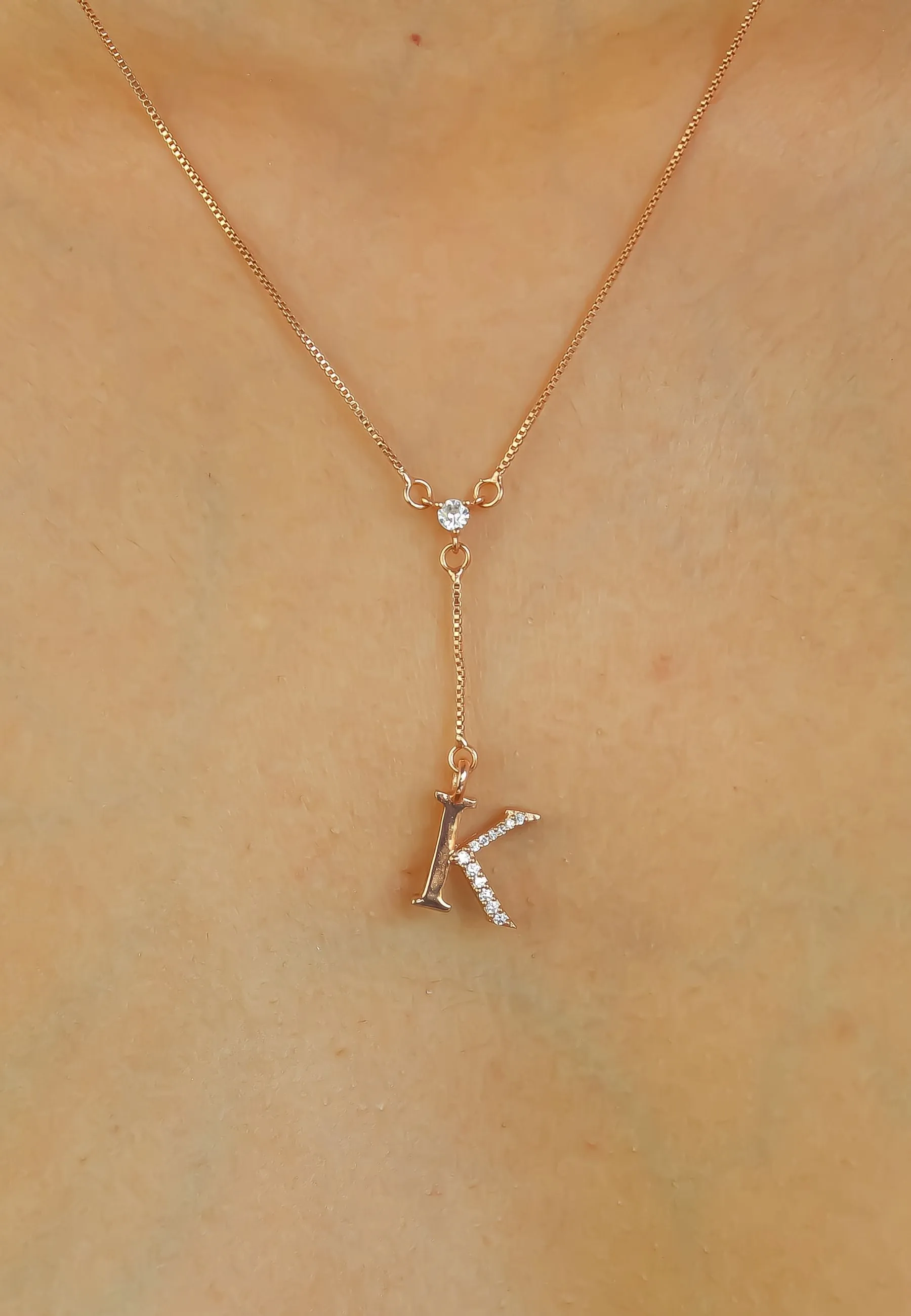 Rose-Gold Alphabet Necklaces