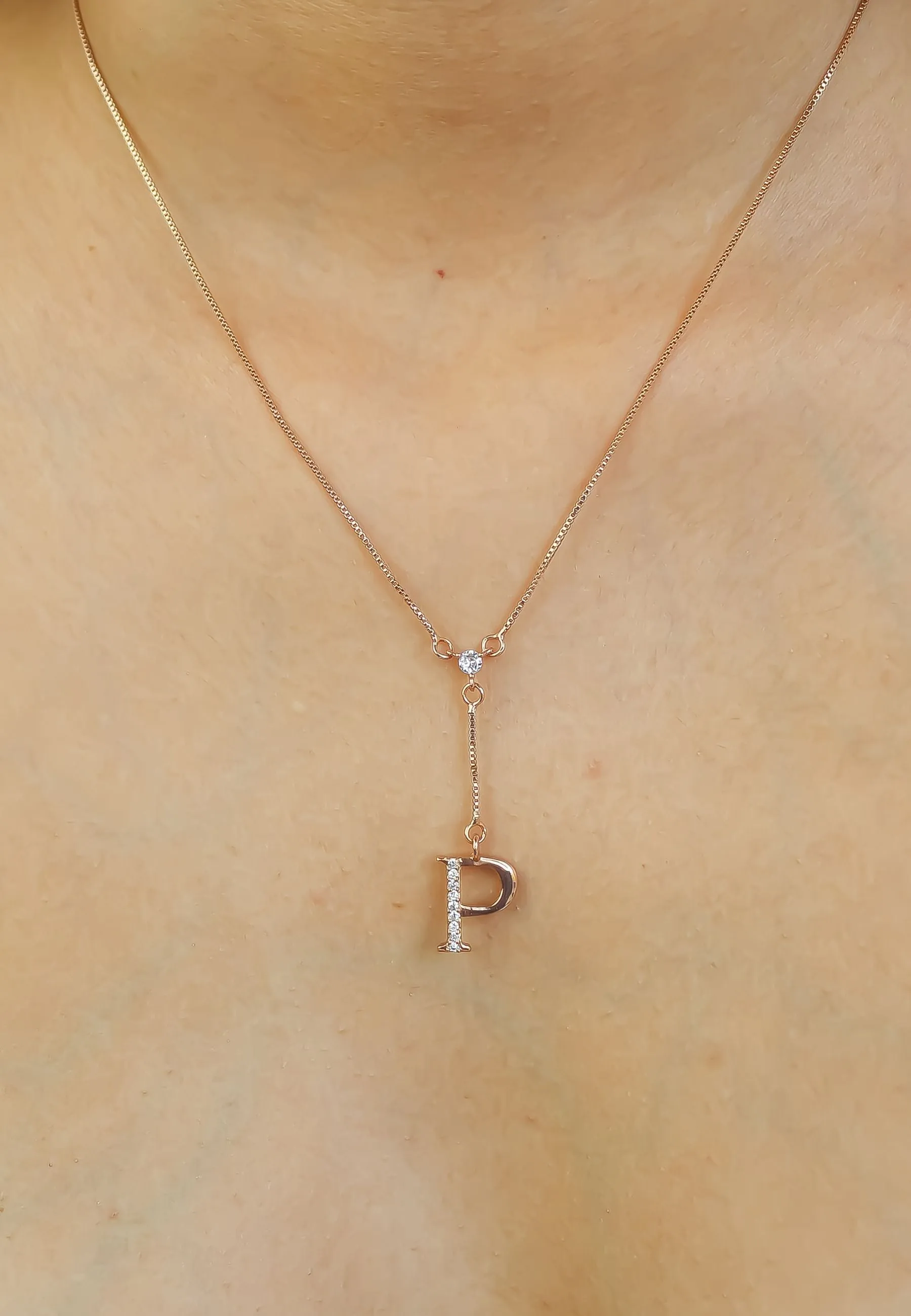 Rose-Gold Alphabet Necklaces
