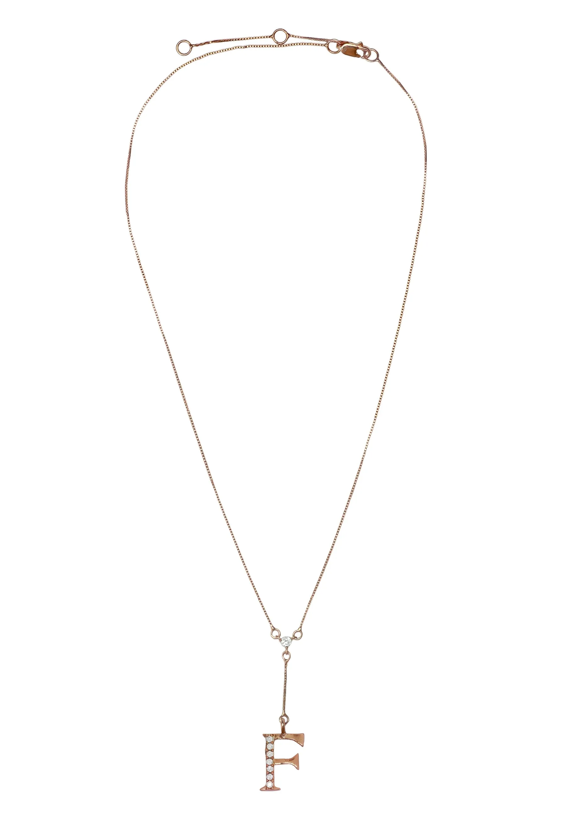 Rose-Gold Alphabet Necklaces