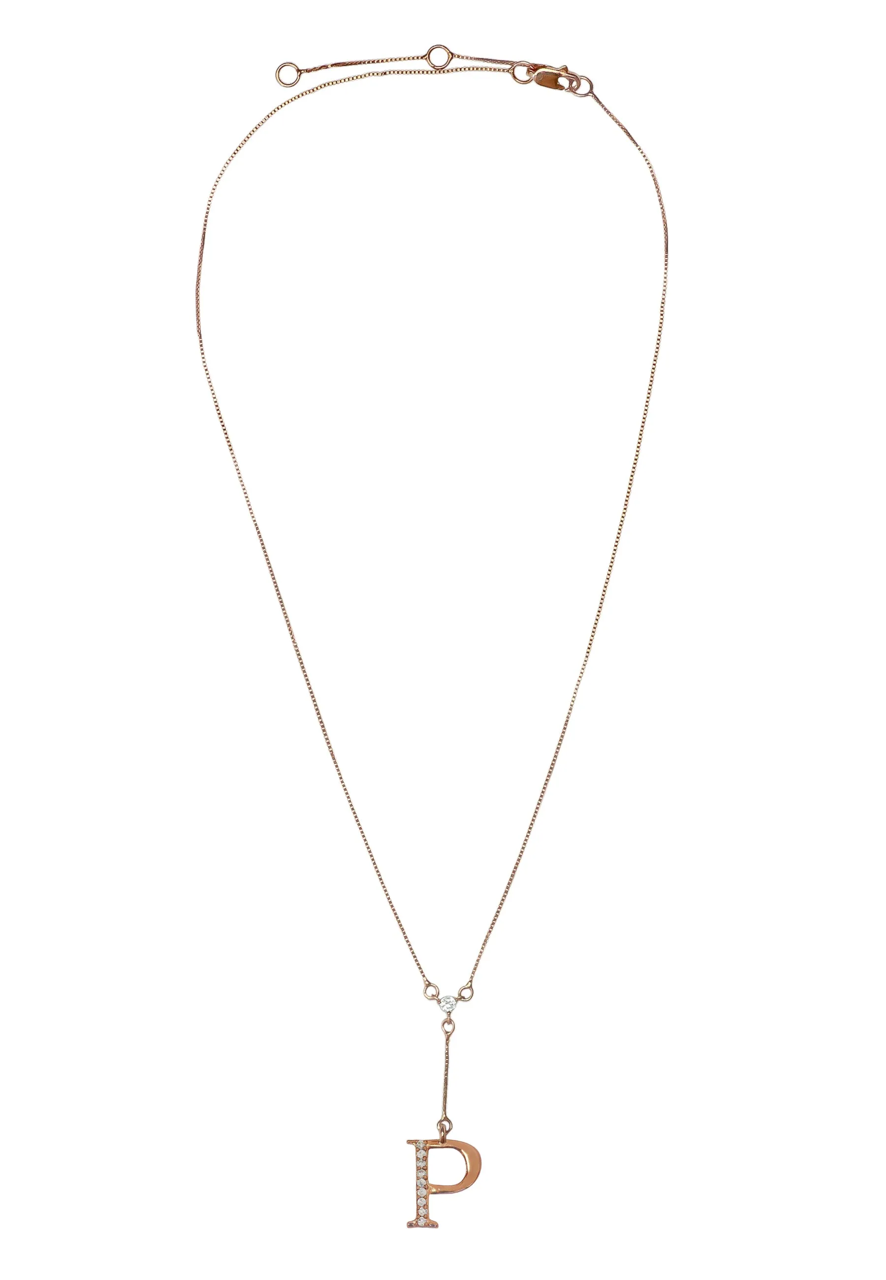 Rose-Gold Alphabet Necklaces