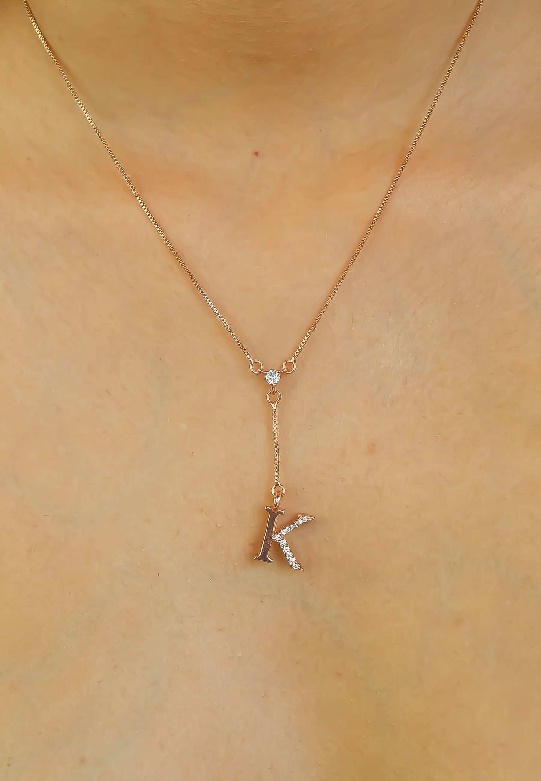 Rose-Gold Alphabet Necklaces