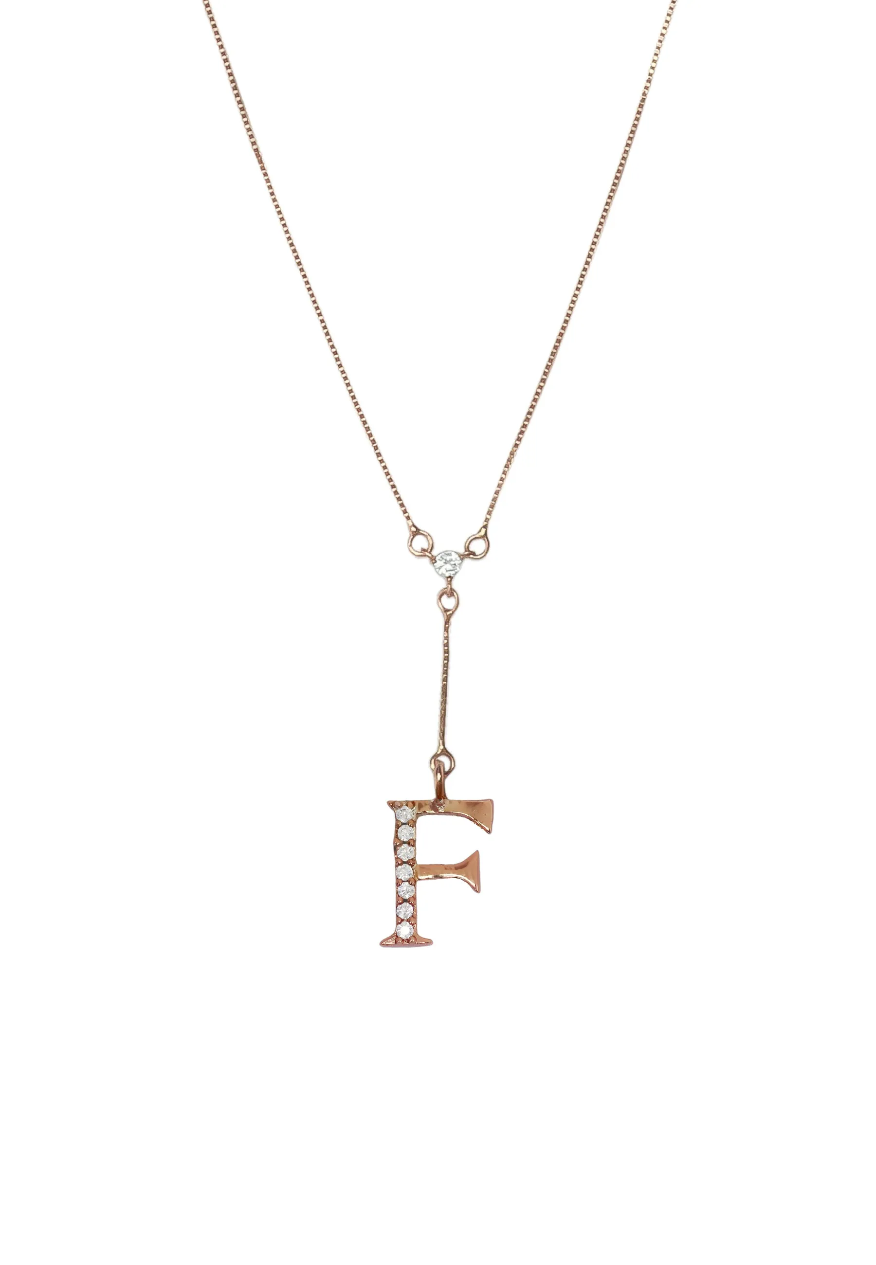Rose-Gold Alphabet Necklaces