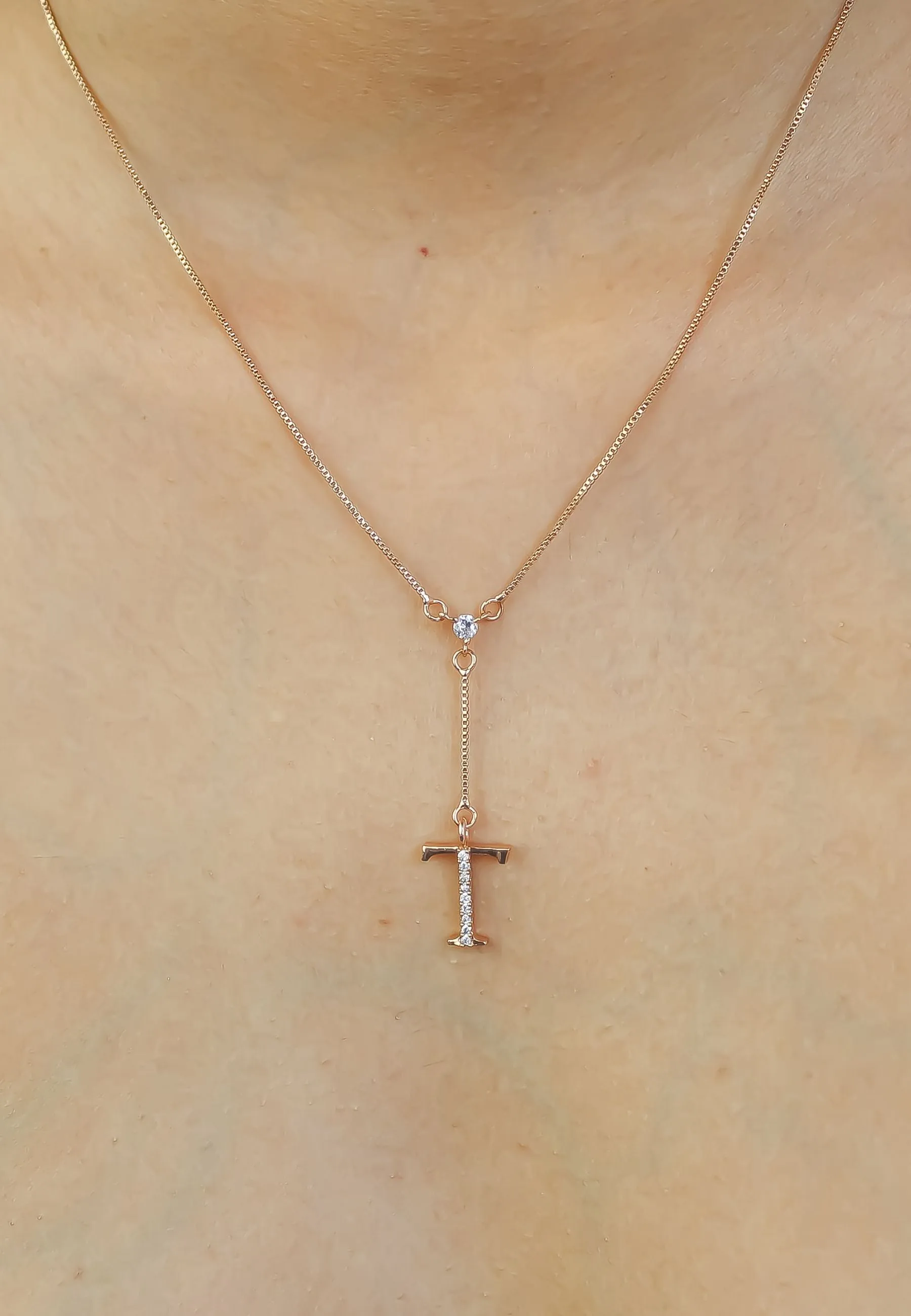 Rose-Gold Alphabet Necklaces