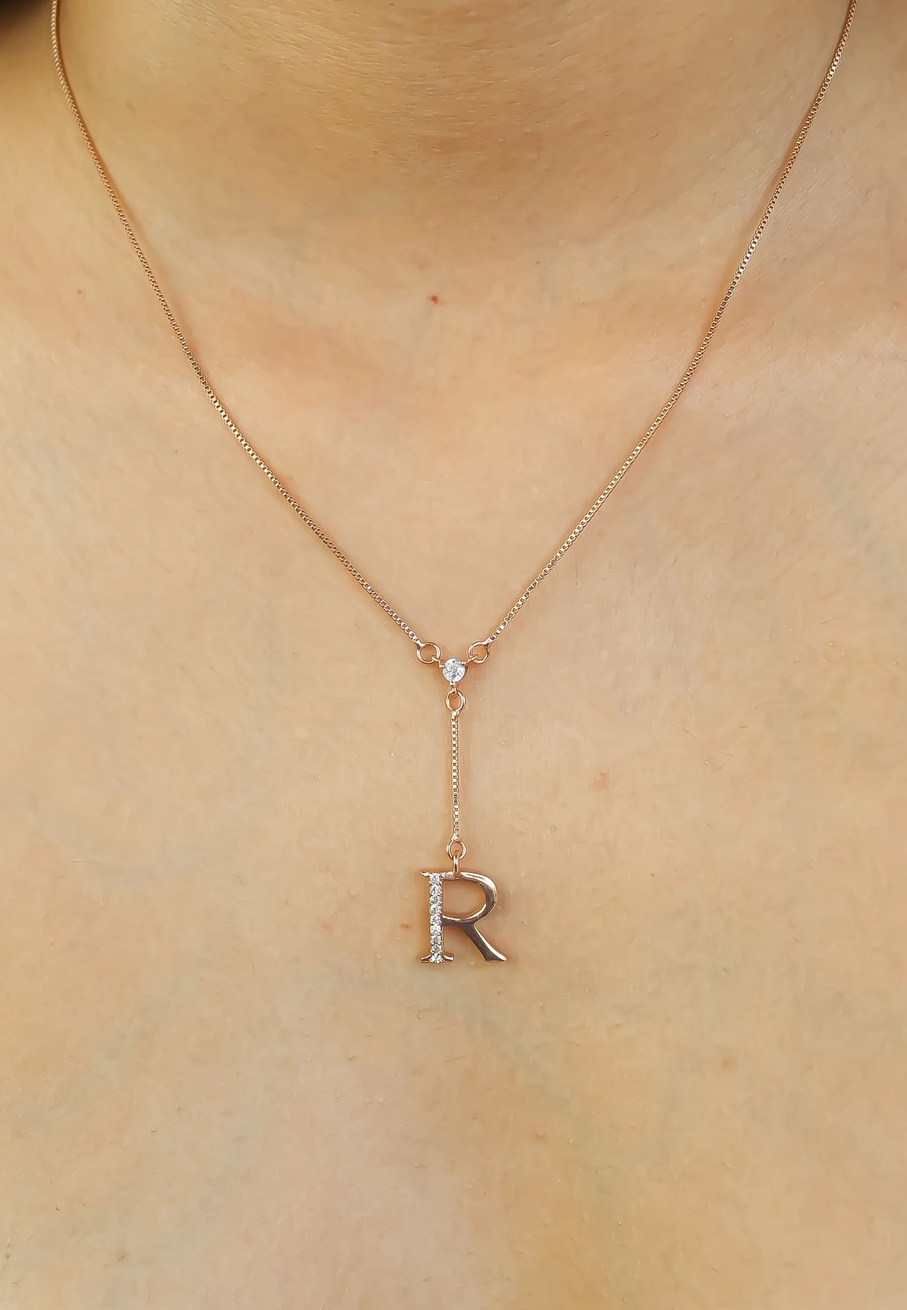 Rose-Gold Alphabet Necklaces