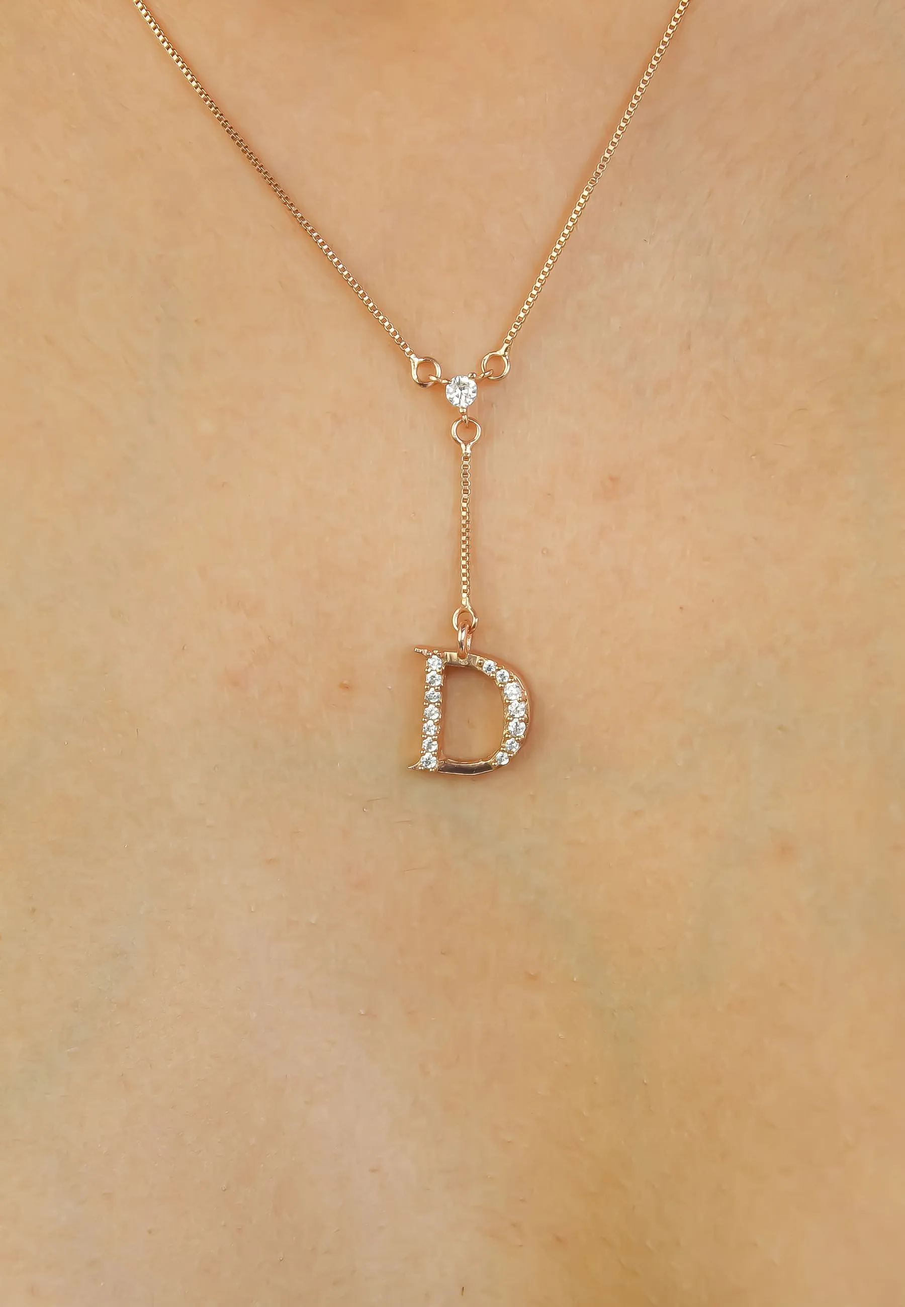 Rose-Gold Alphabet Necklaces