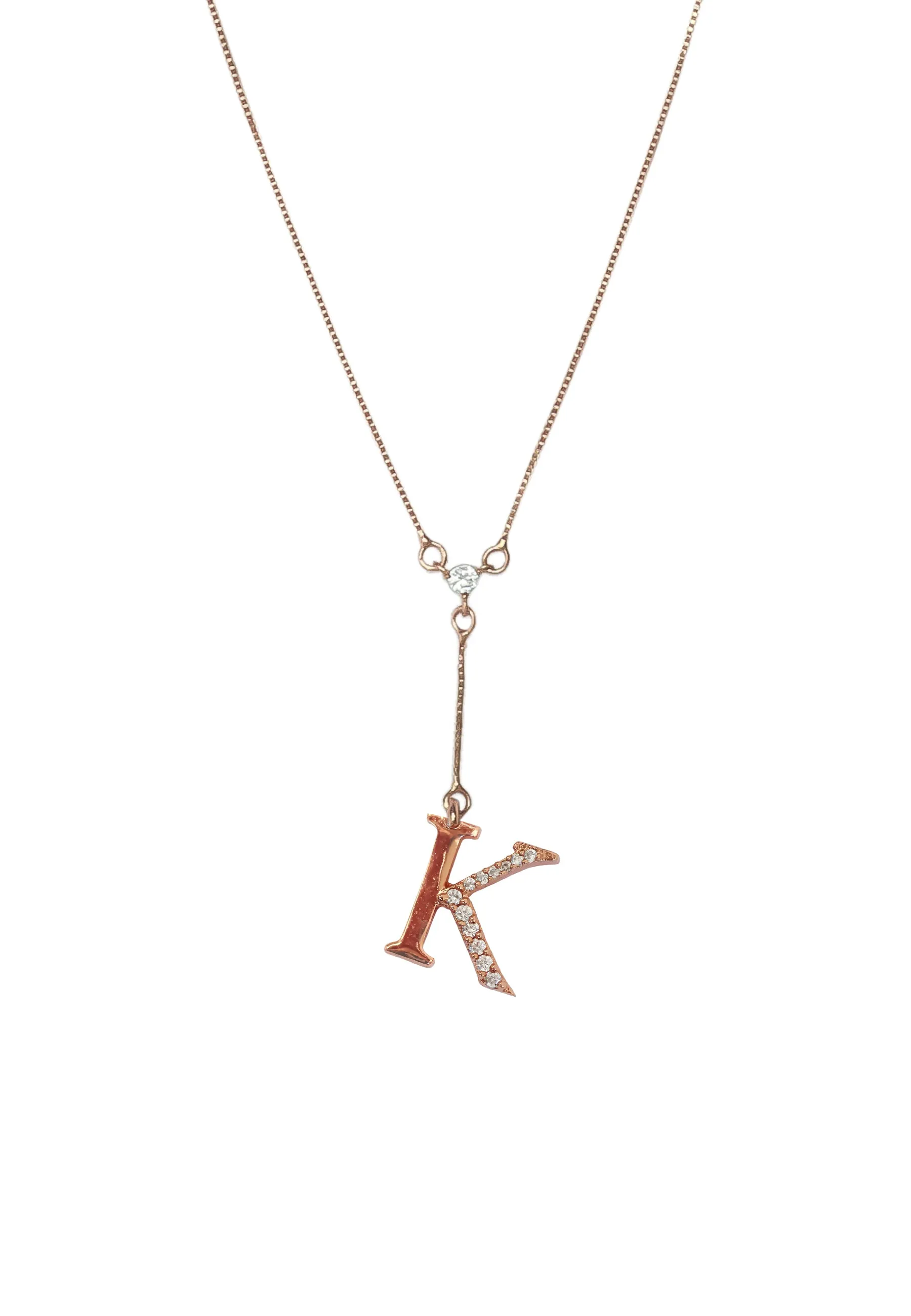 Rose-Gold Alphabet Necklaces