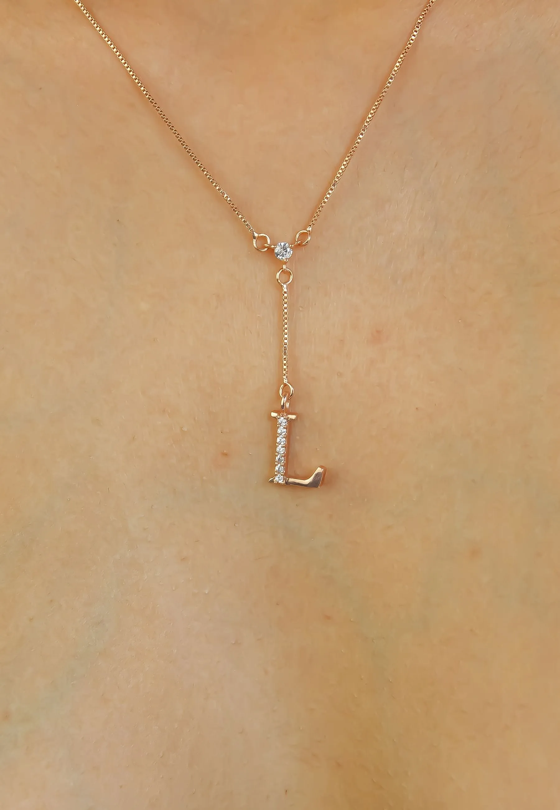Rose-Gold Alphabet Necklaces