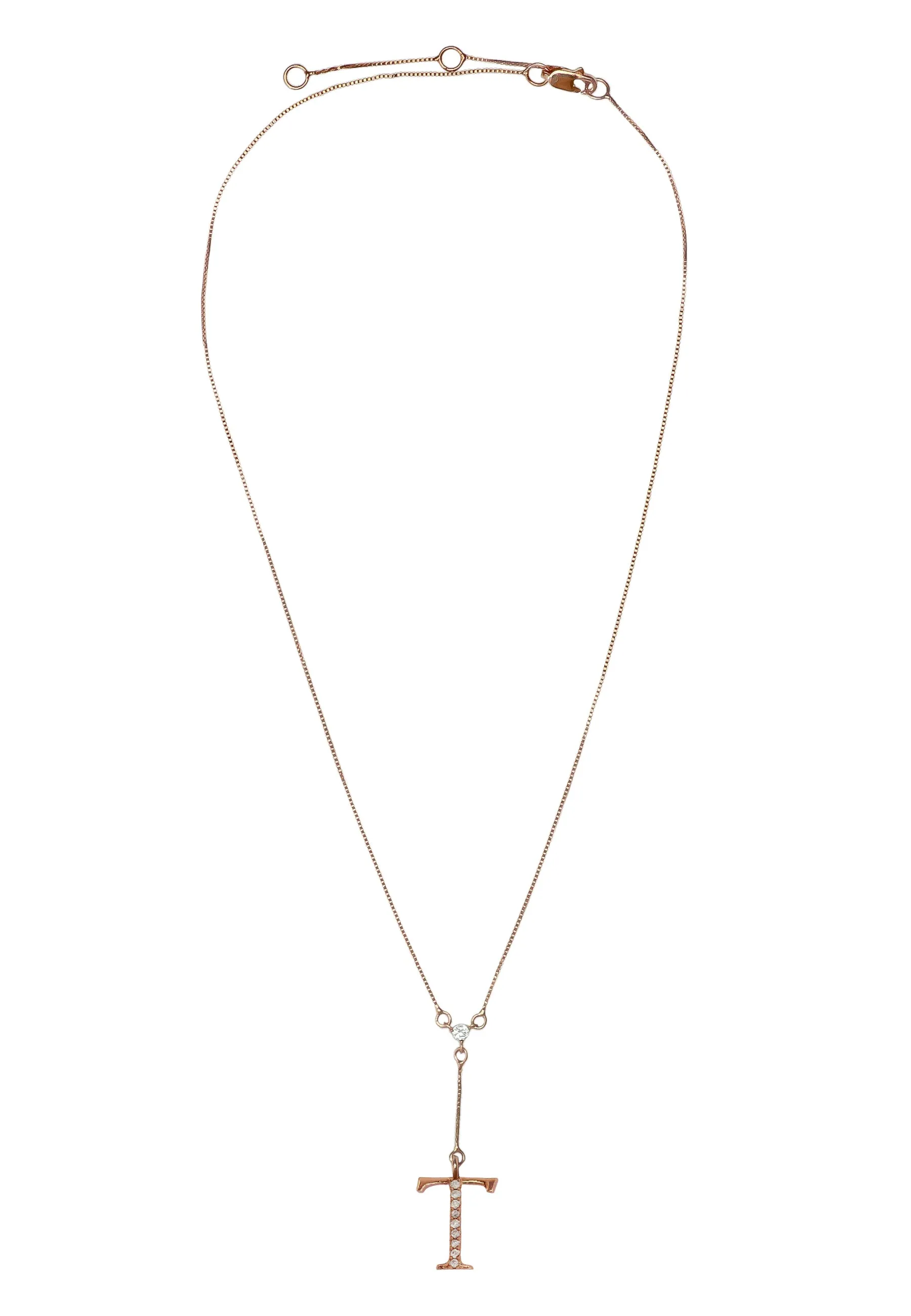 Rose-Gold Alphabet Necklaces