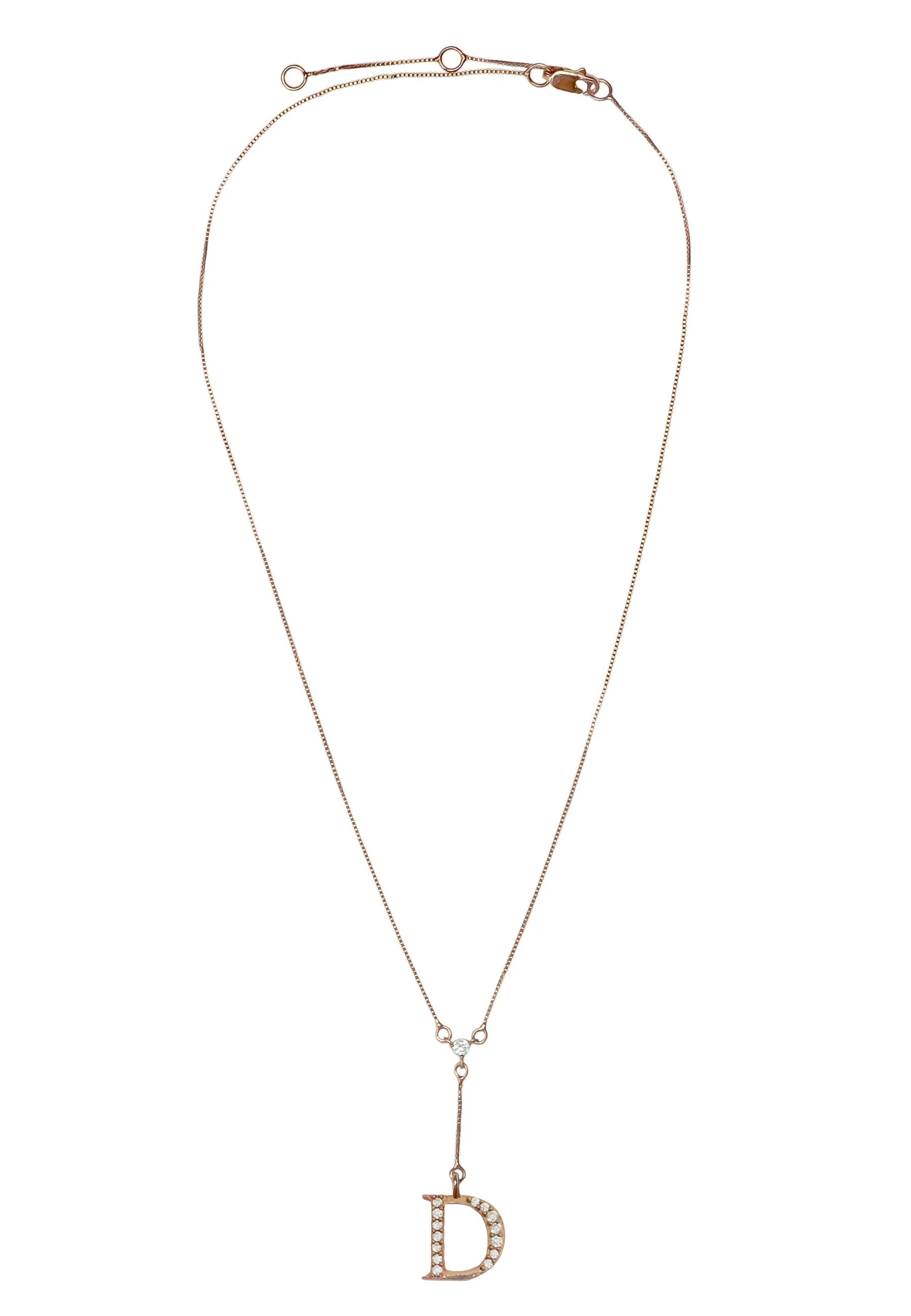 Rose-Gold Alphabet Necklaces
