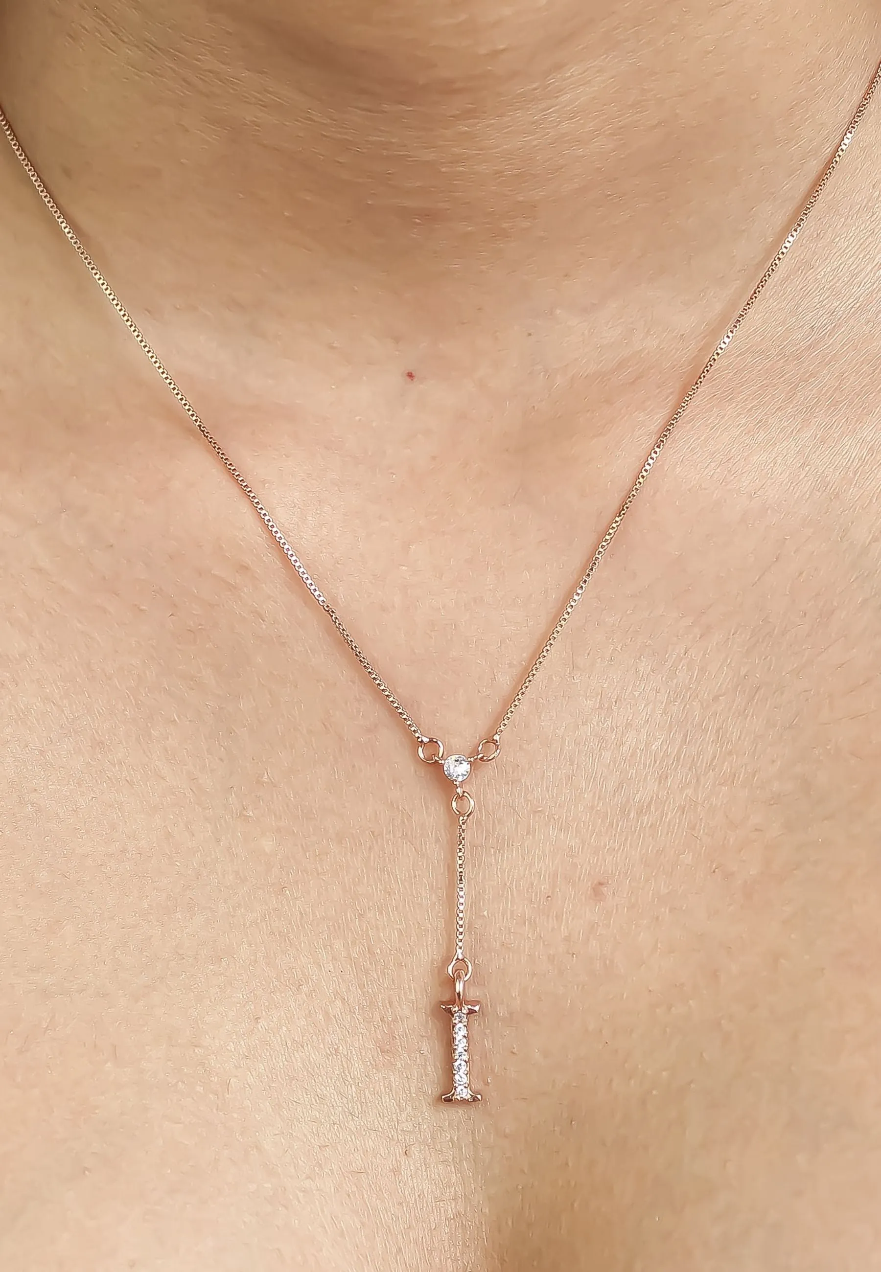 Rose-Gold Alphabet Necklaces