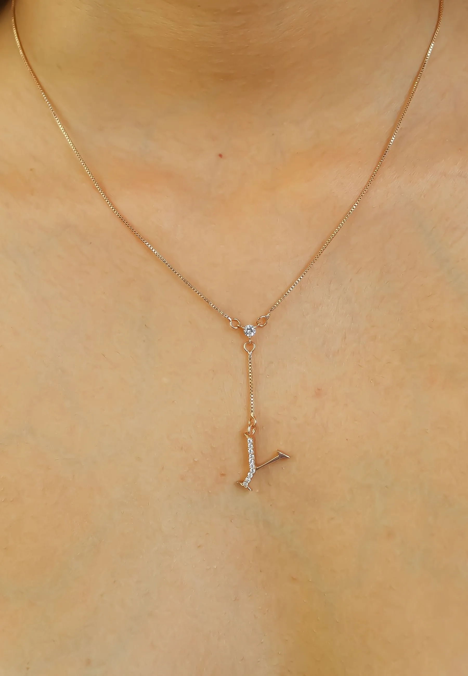 Rose-Gold Alphabet Necklaces