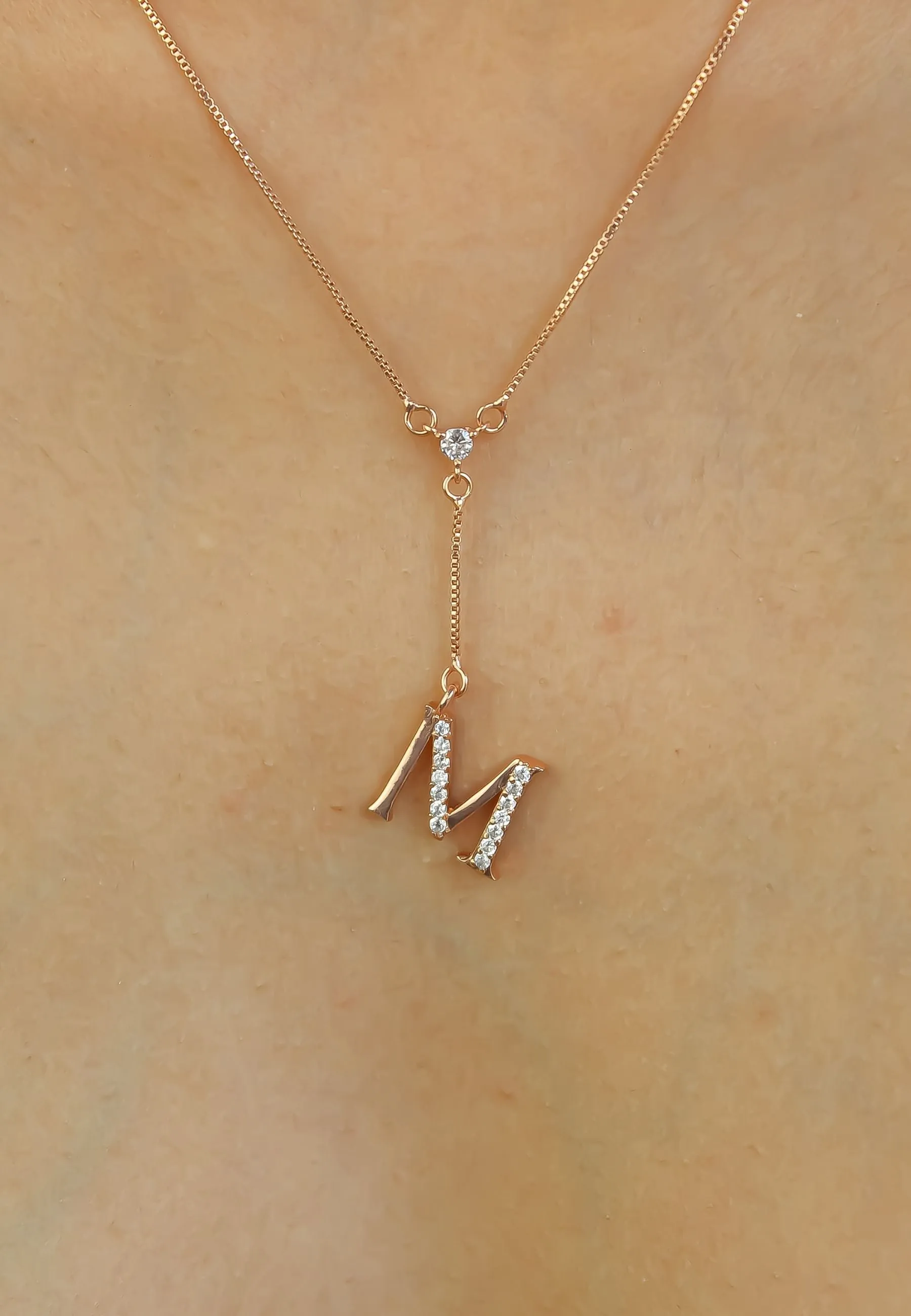 Rose-Gold Alphabet Necklaces