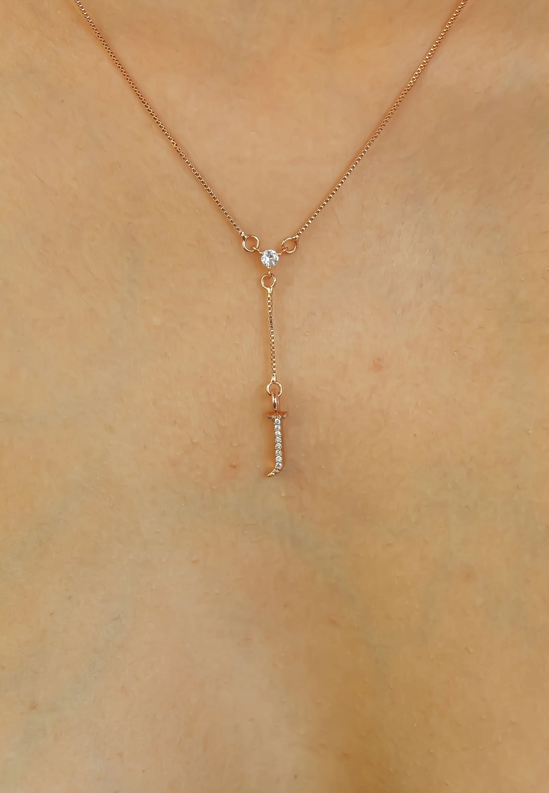 Rose-Gold Alphabet Necklaces
