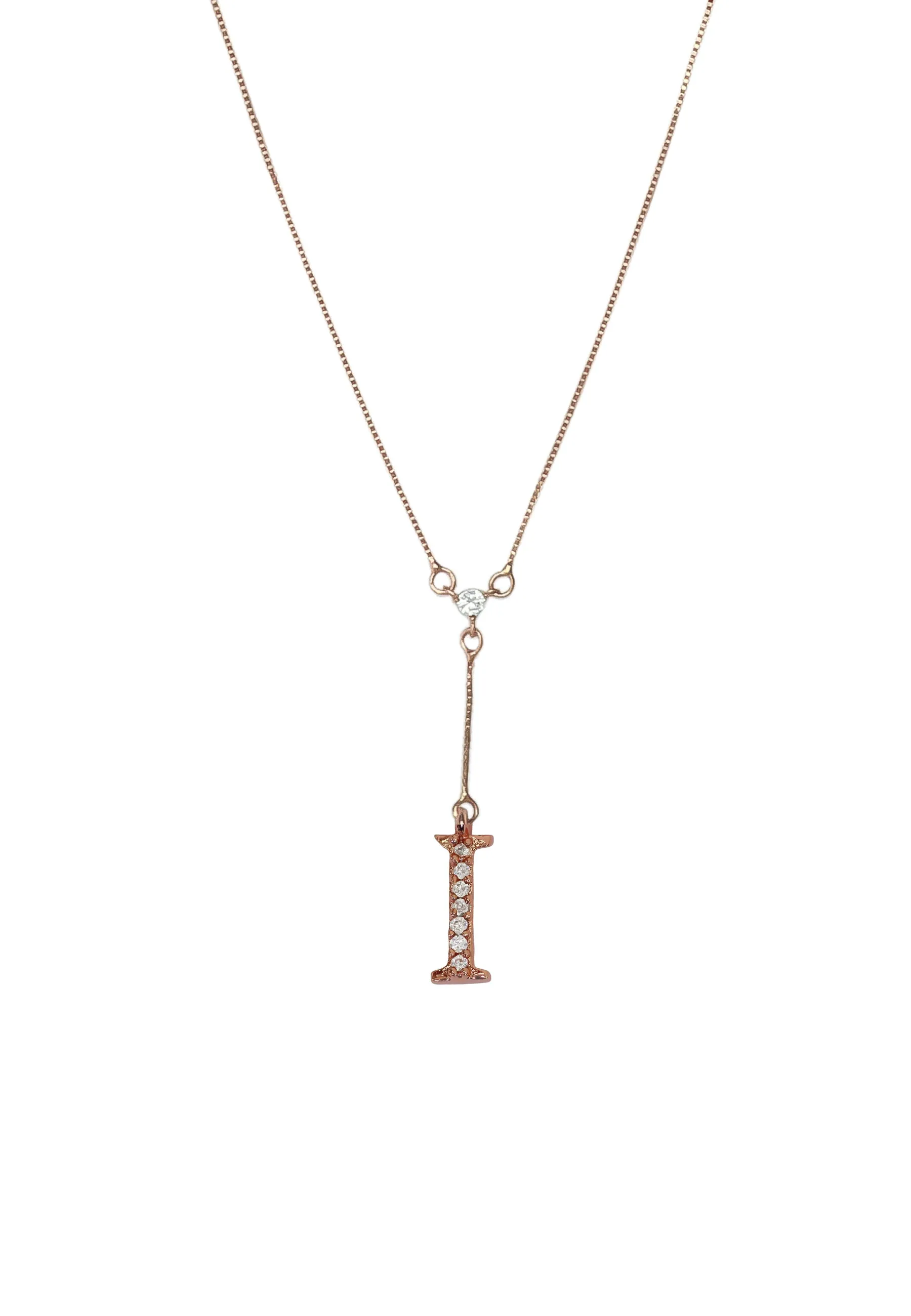 Rose-Gold Alphabet Necklaces