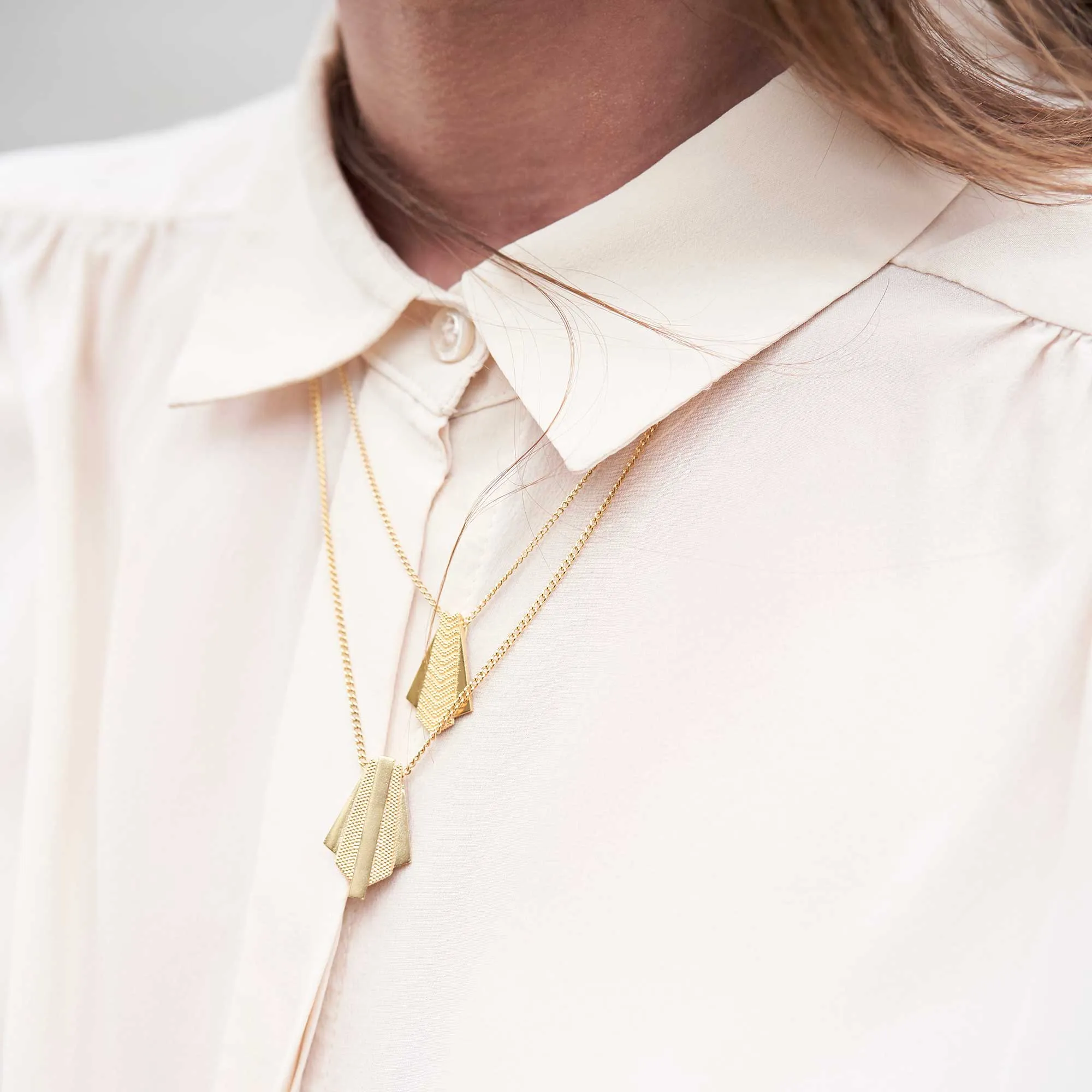 Ruptus Slab Geometric Necklace